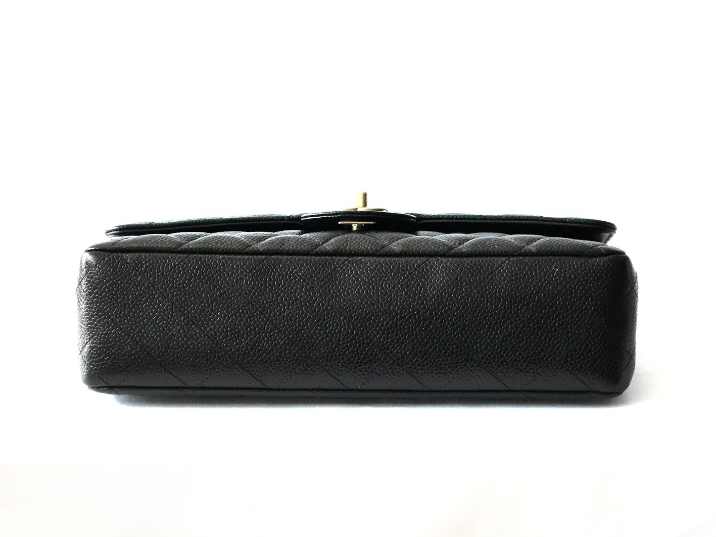Caviar leather Matelassé 25 Double flap Double chain shoulder bag, black — view 5