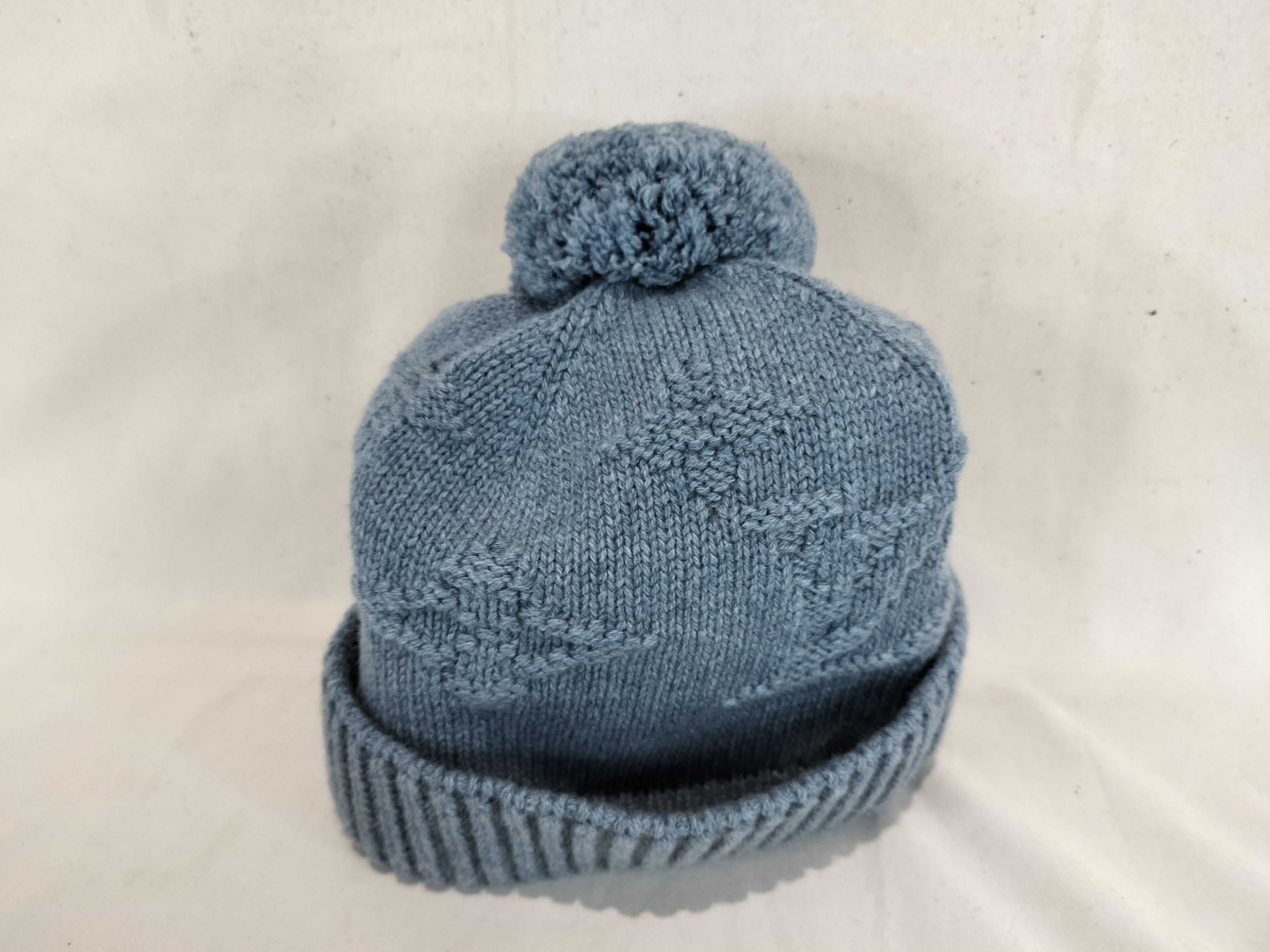 Knit Cap Cashmere Blue Box Included Handbag