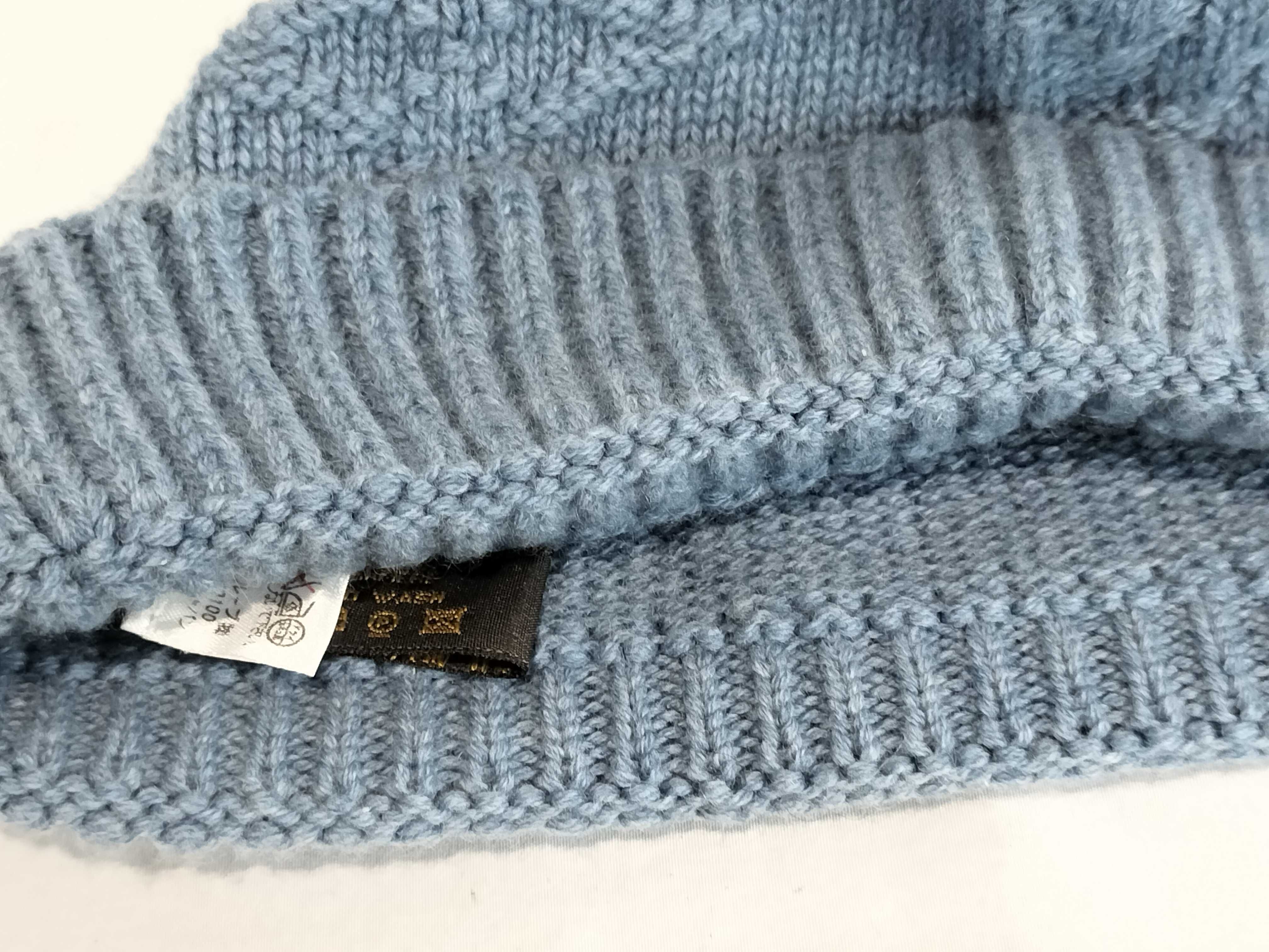Knit Cap Cashmere Blue Box Included Handbag — view 9