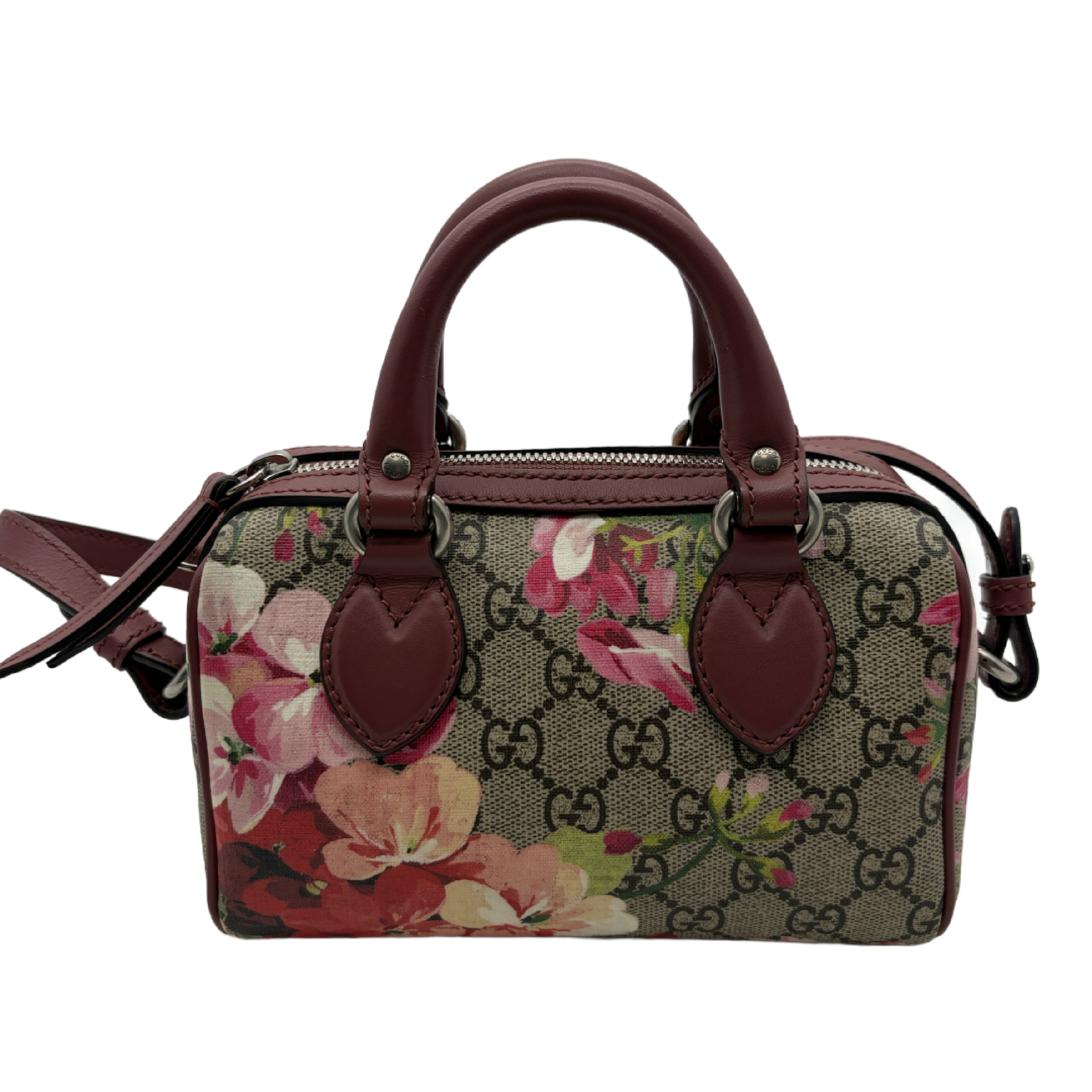 GG Supreme Blooms Two-Way Boston Bag Shoulder Bag — view 2