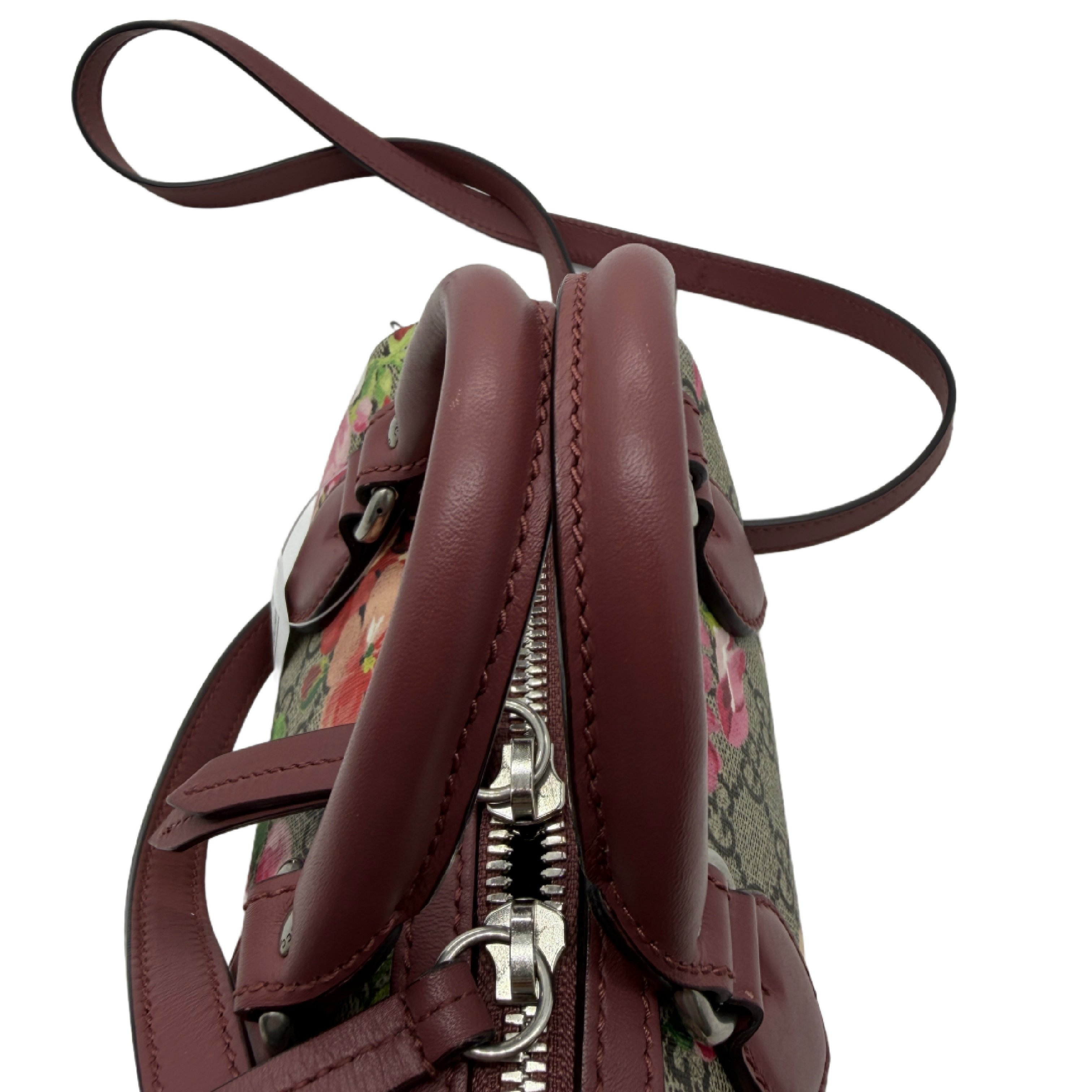 GG Supreme Blooms Two-Way Boston Bag Shoulder Bag — view 11