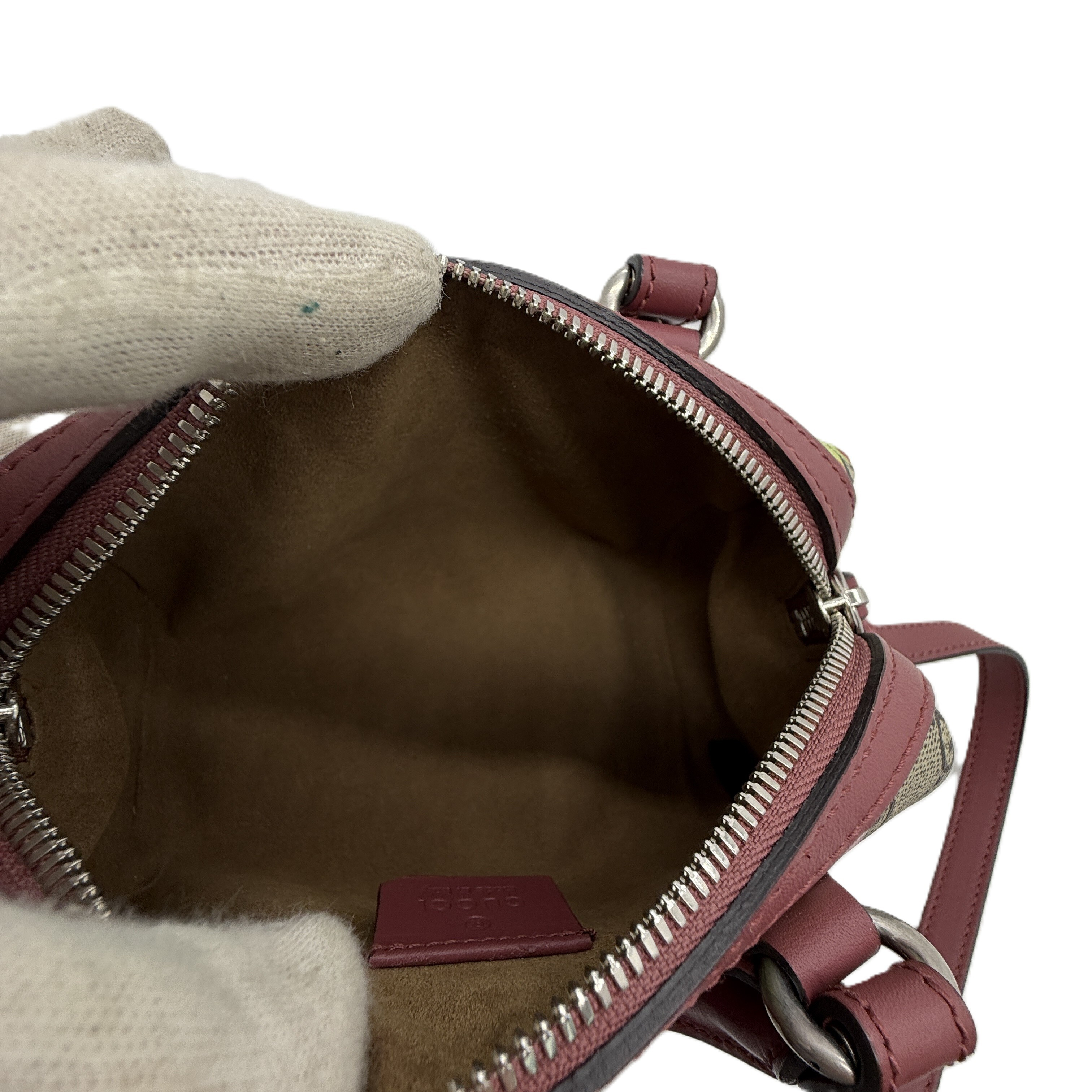 GG Supreme Blooms Two-Way Boston Bag Shoulder Bag — view 13