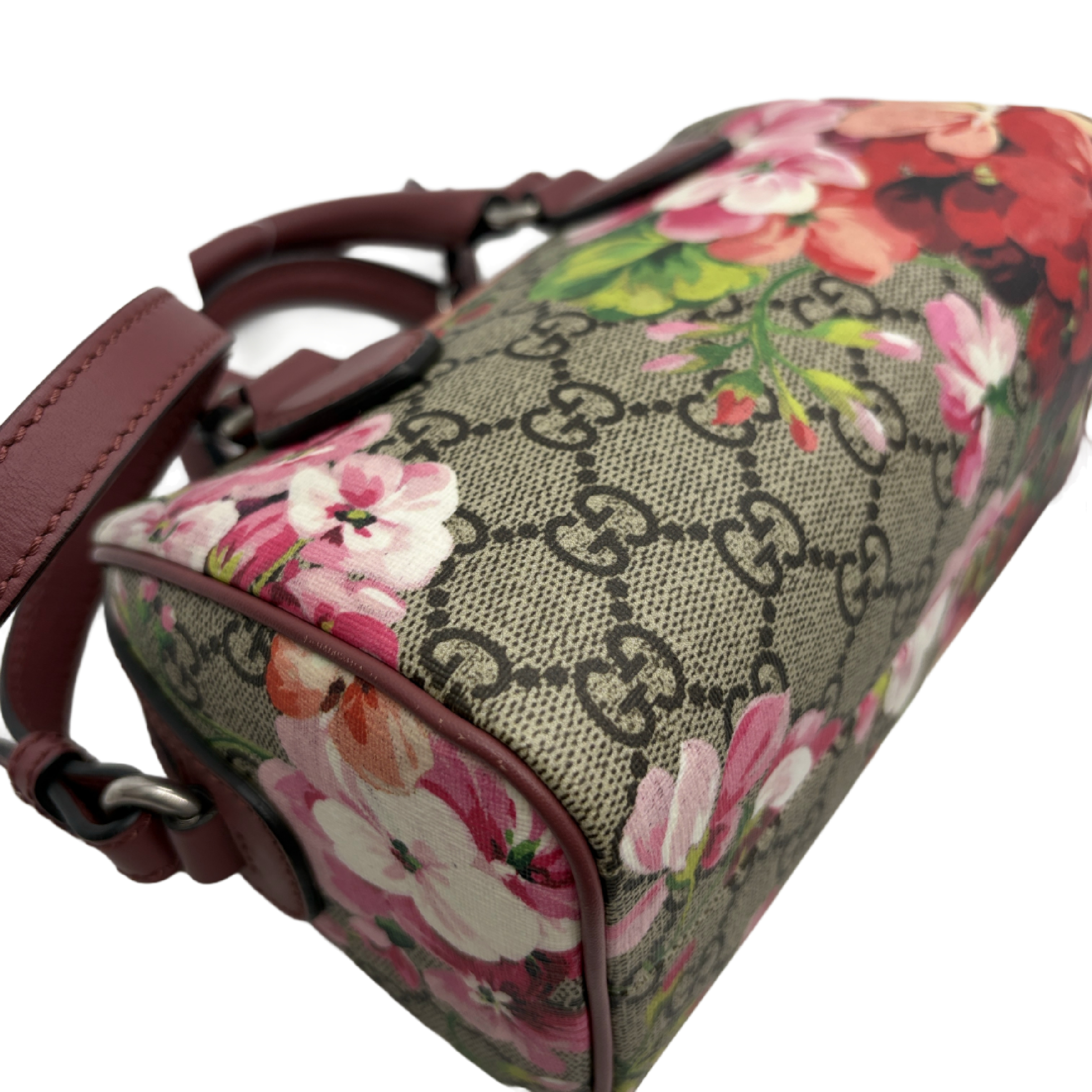 GG Supreme Blooms Two-Way Boston Bag Shoulder Bag — view 5