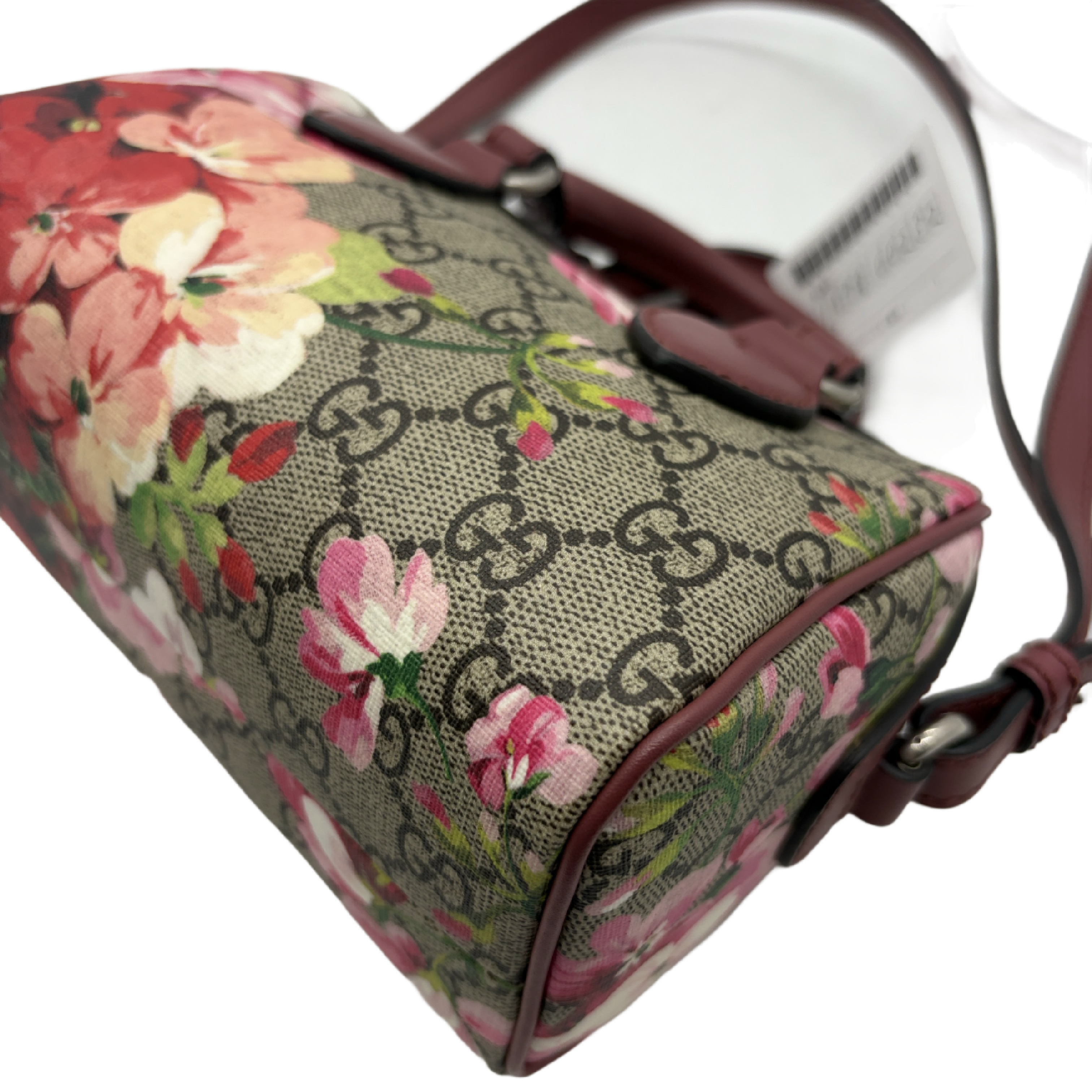 GG Supreme Blooms Two-Way Boston Bag Shoulder Bag — view 9