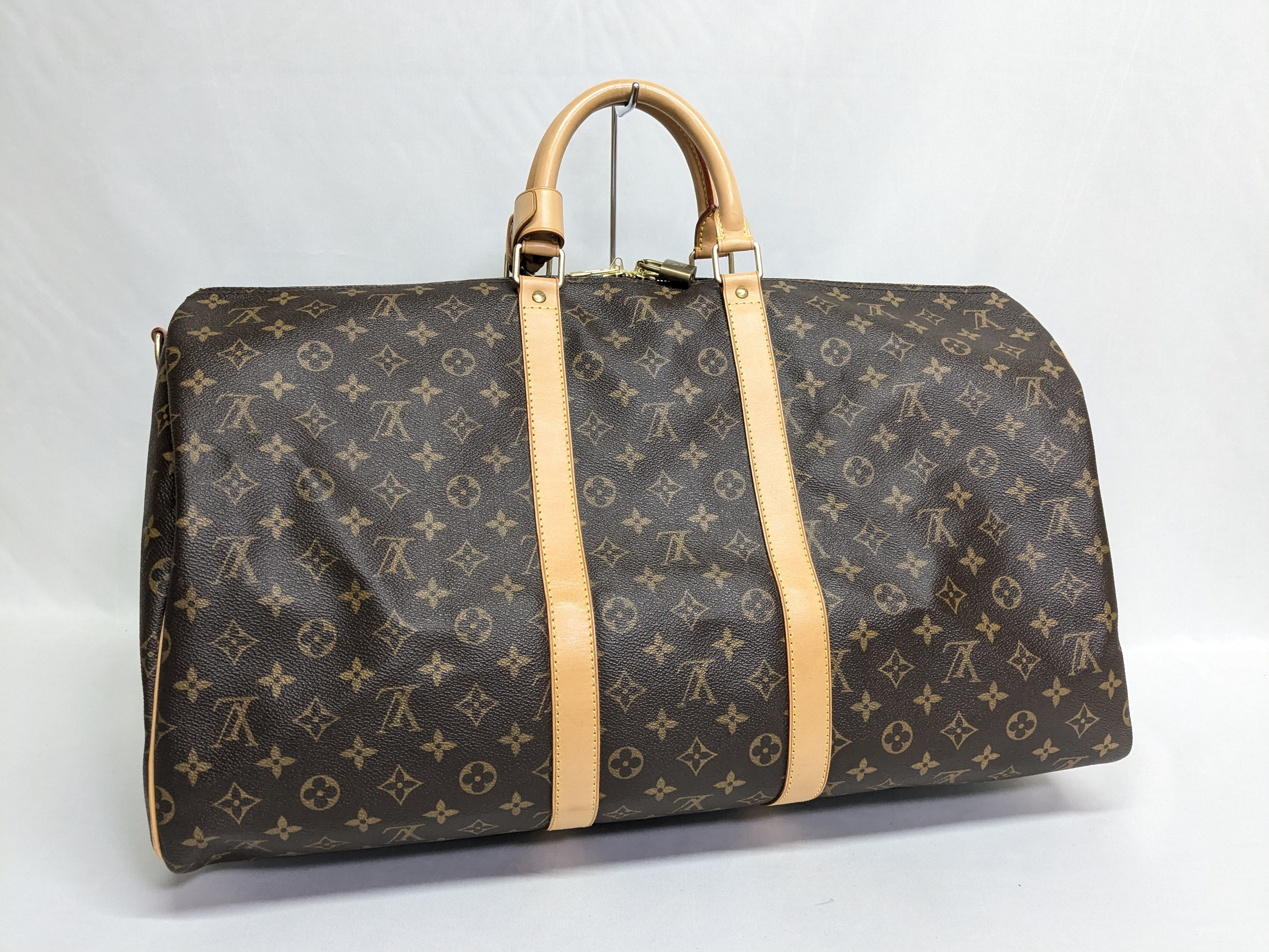 LV Monogram Keepall Bandoulière 55 Boston Bag — view 3