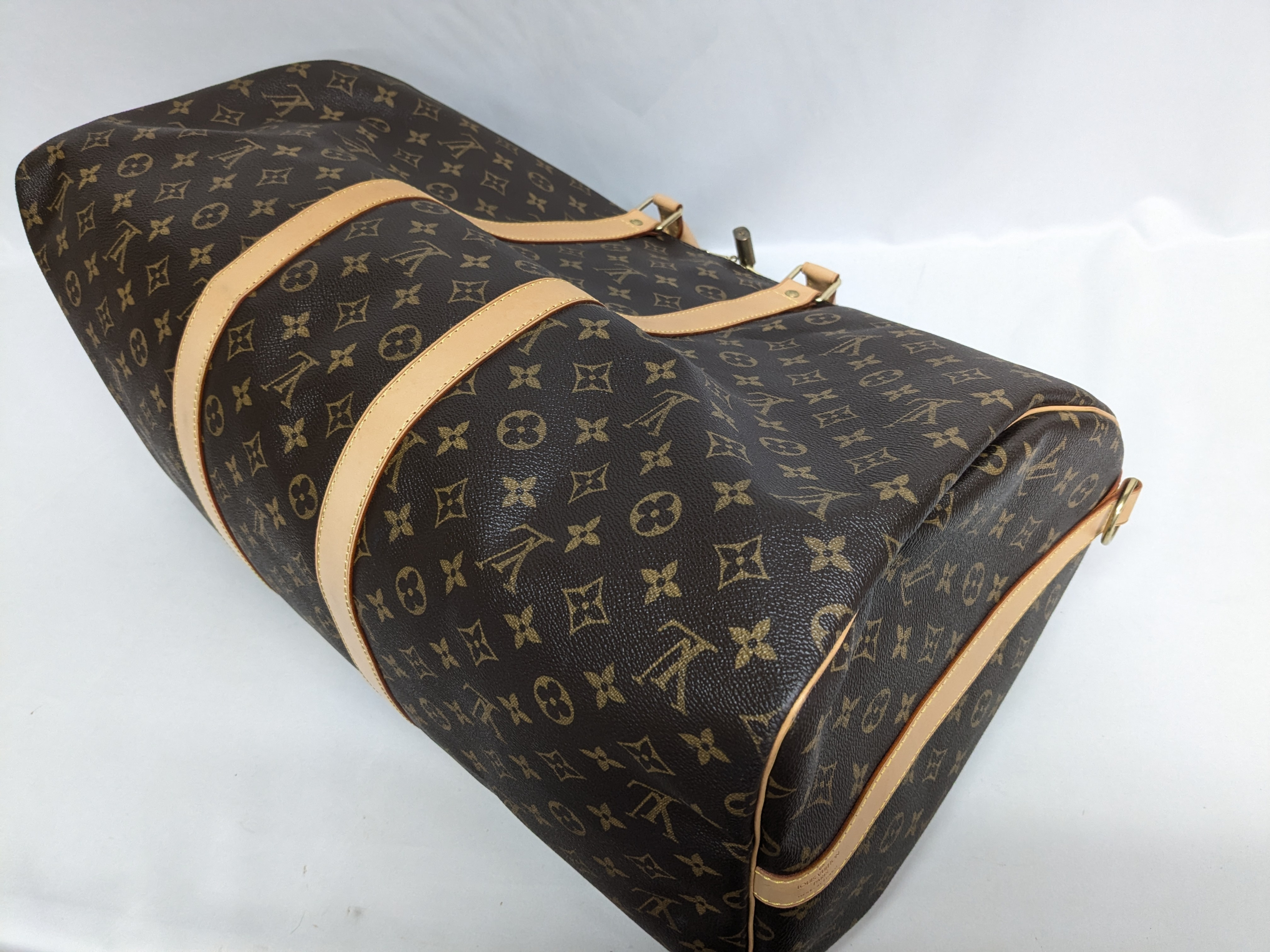 LV Monogram Keepall Bandoulière 55 Boston Bag — view 6