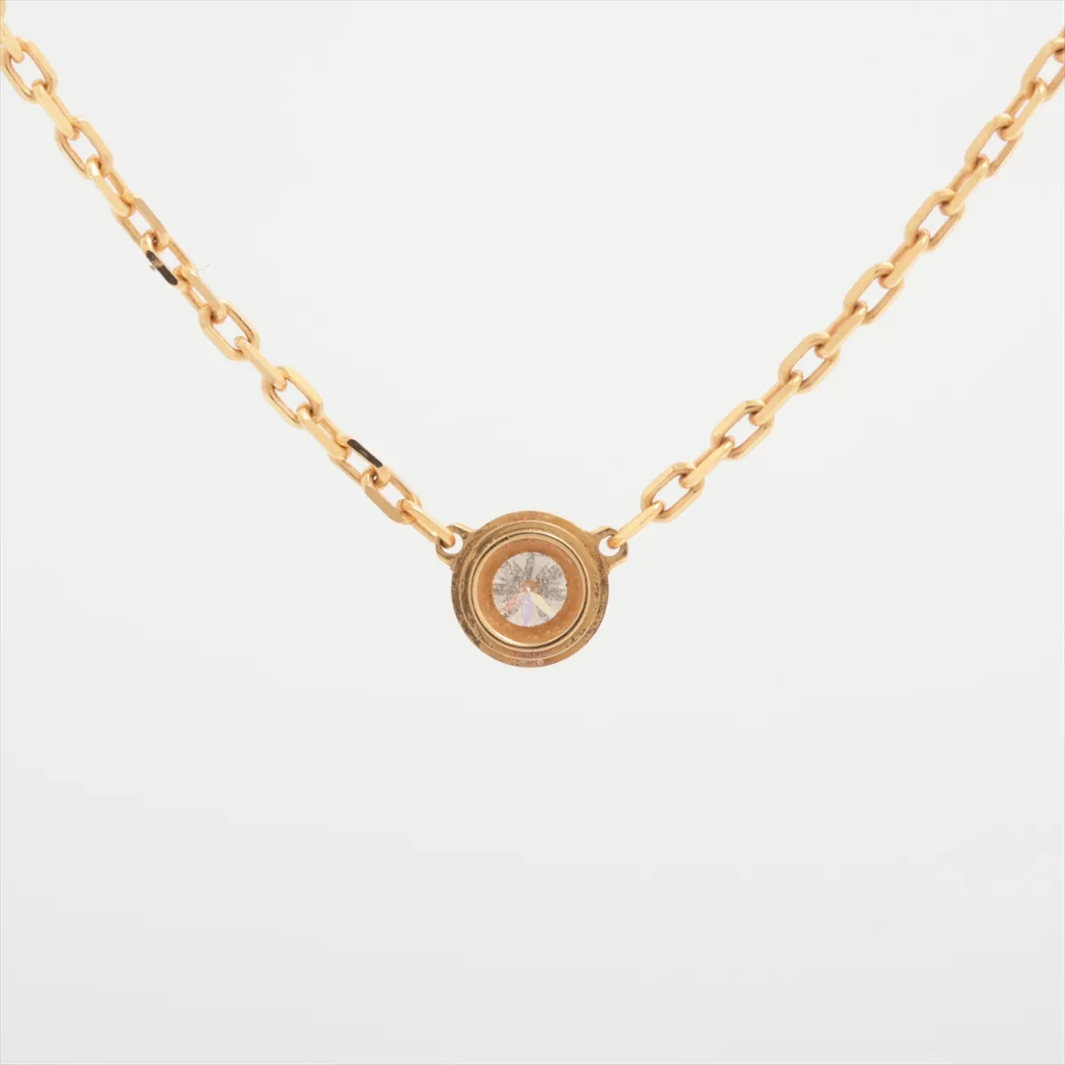 Damour SM Diamond Necklace 750 (Yellow Gold) 2.9g KDB859 — view 2