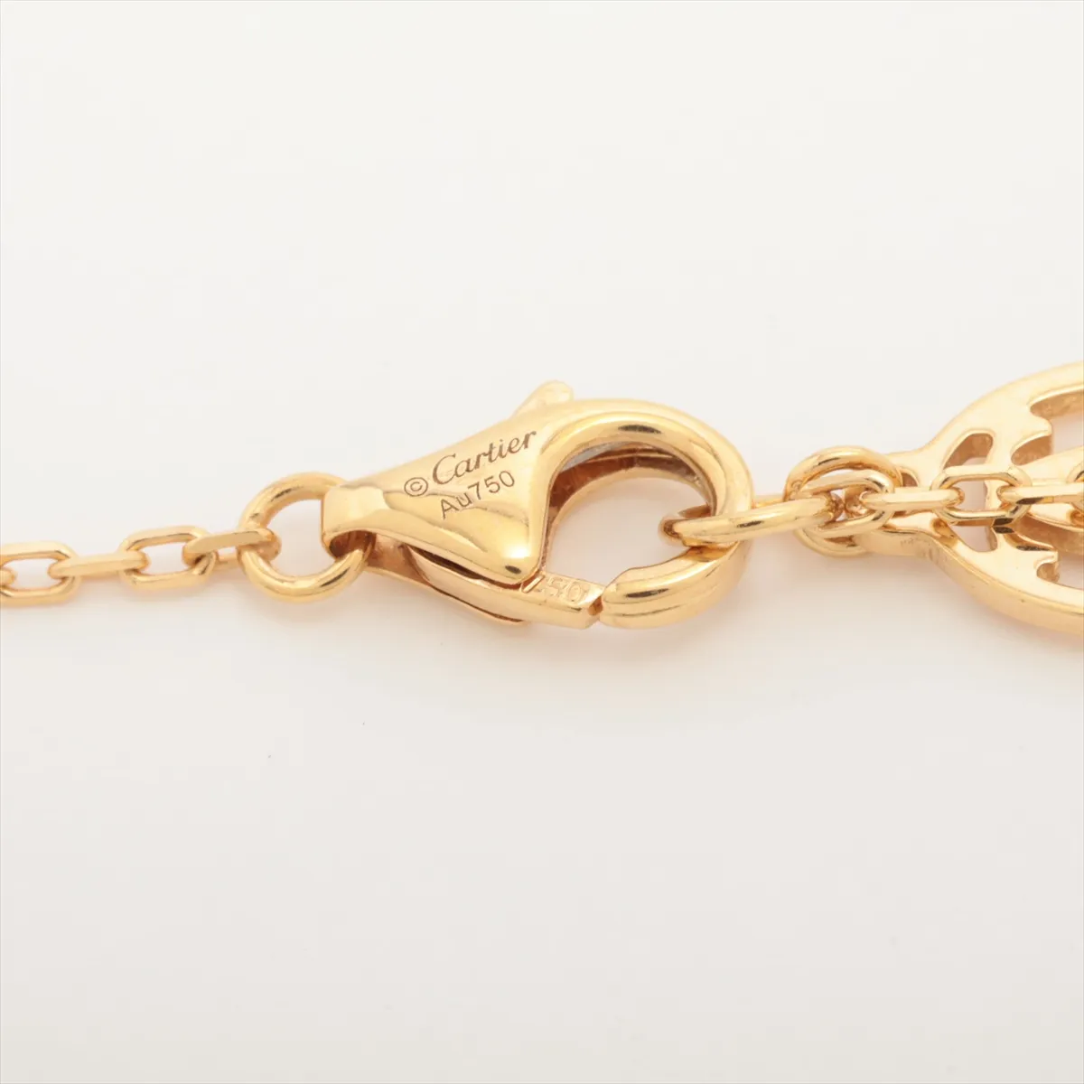 Damour SM Diamond Necklace 750 (Yellow Gold) 2.9g KDB859 — view 4