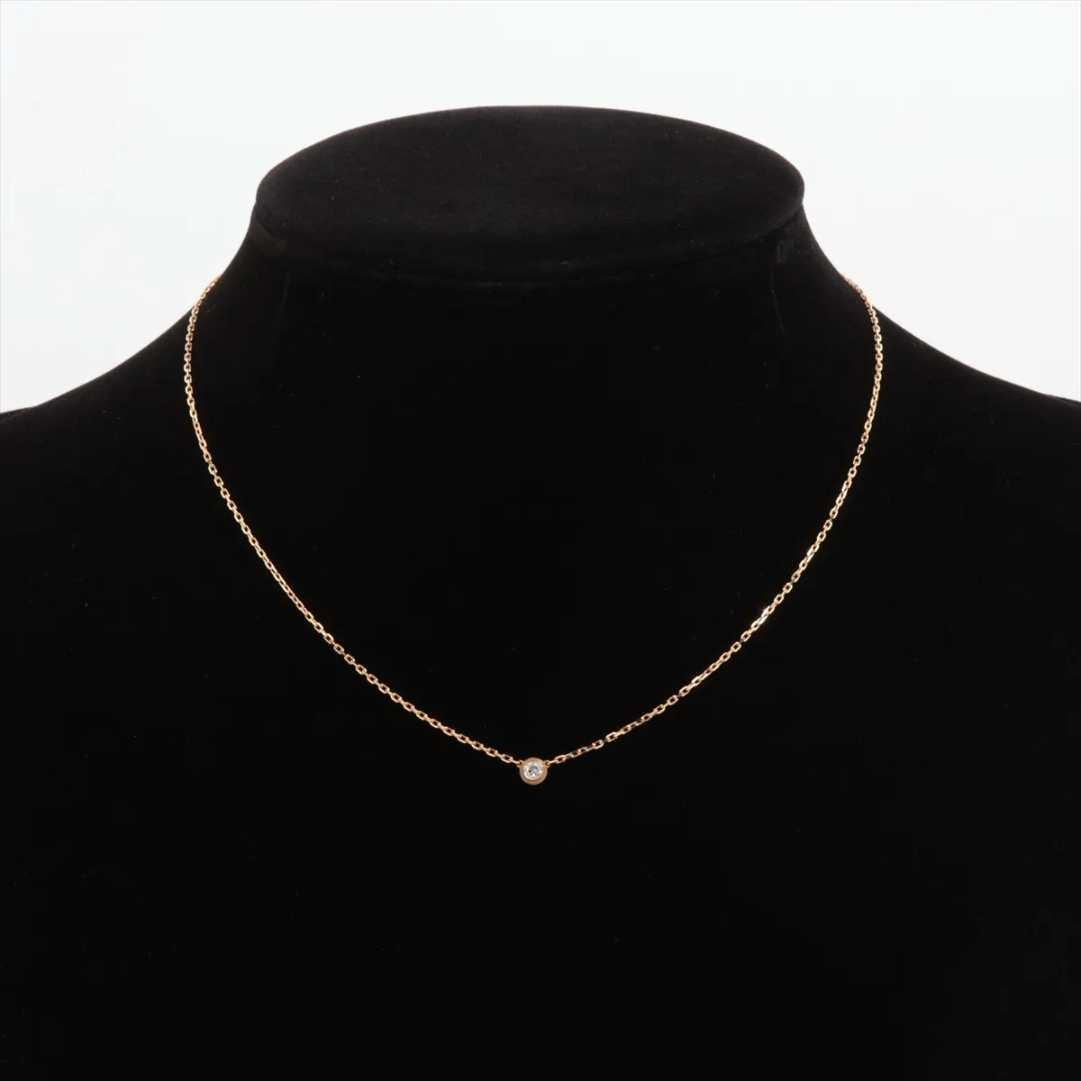 Damour SM Diamond Necklace 750 (Yellow Gold) 2.9g KDB859 — view 5