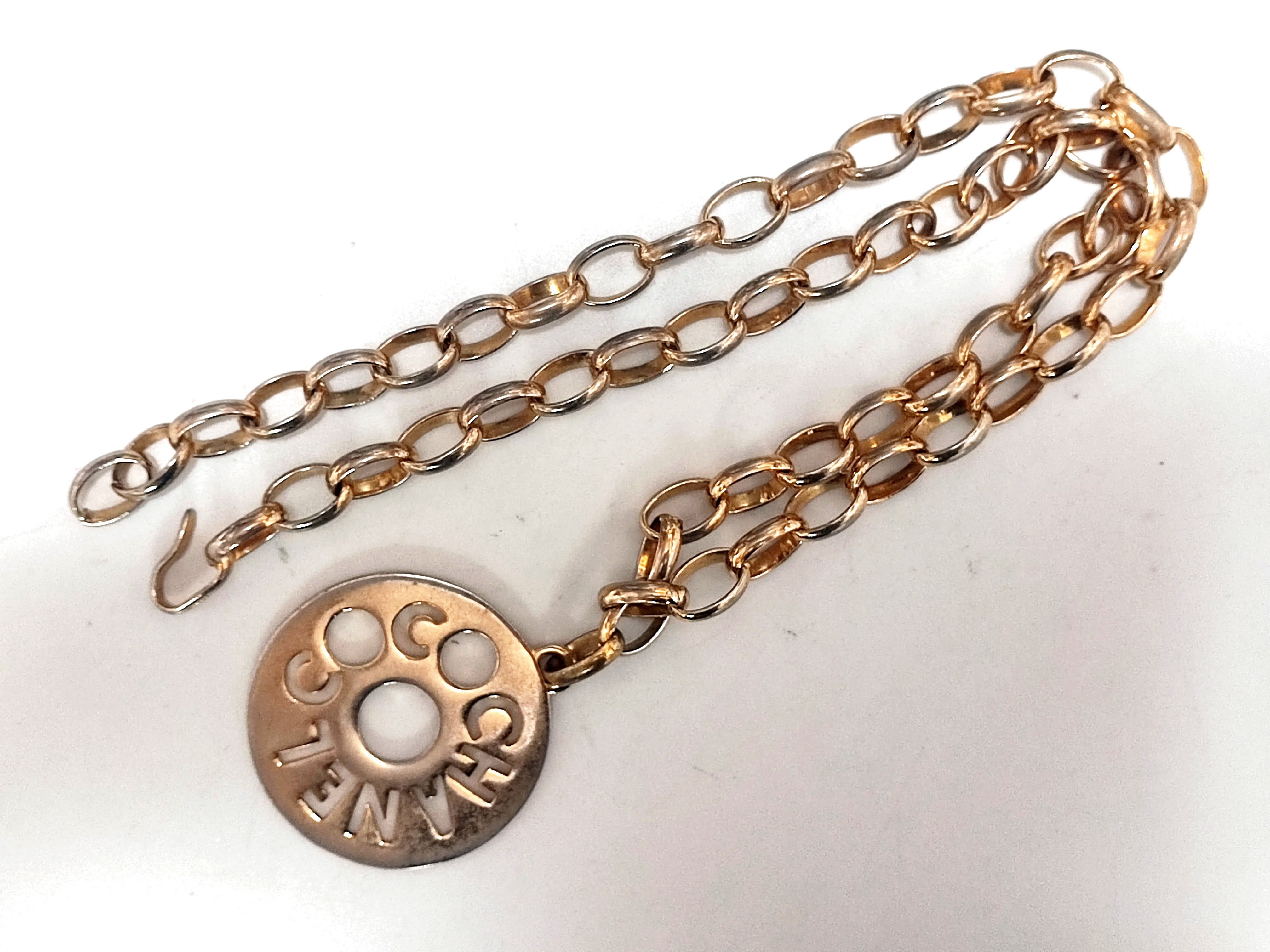Logo Circle Necklace — view 4