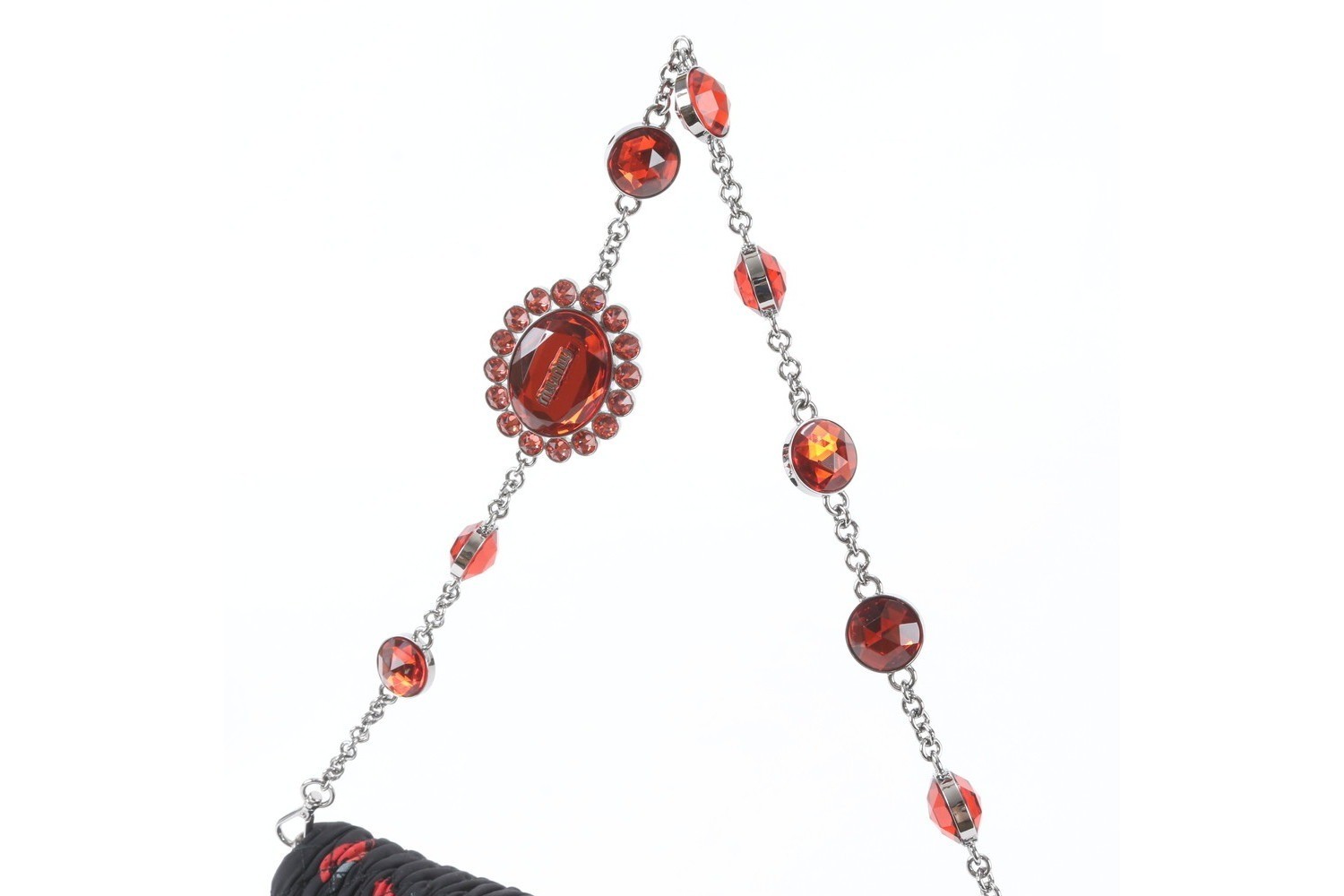 Matelassé Strawberry Bijou Leather Shoulder Bag — view 2