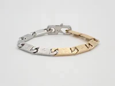 Metal GP Monogram Tie-Up Bracelet