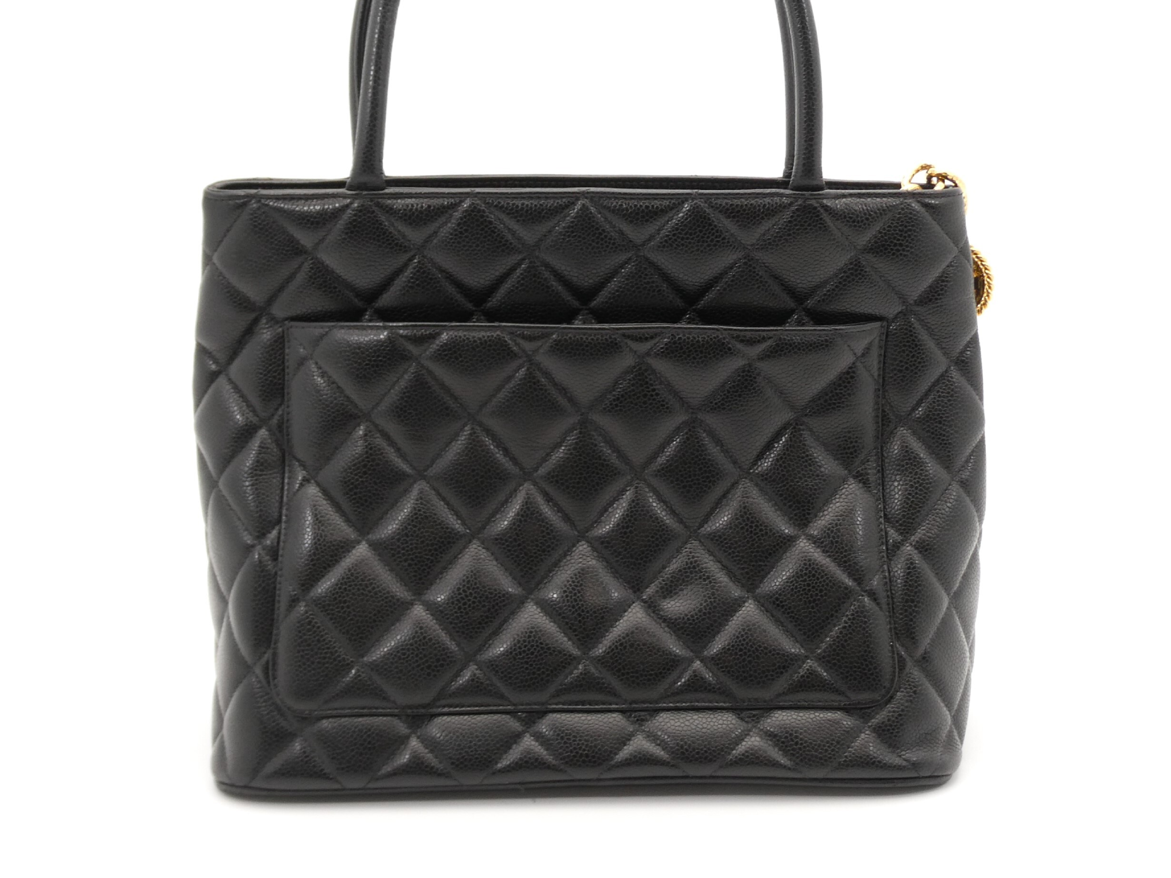 Reissue Tote Bag with Coco Mark and Caviar Leather — view 2
