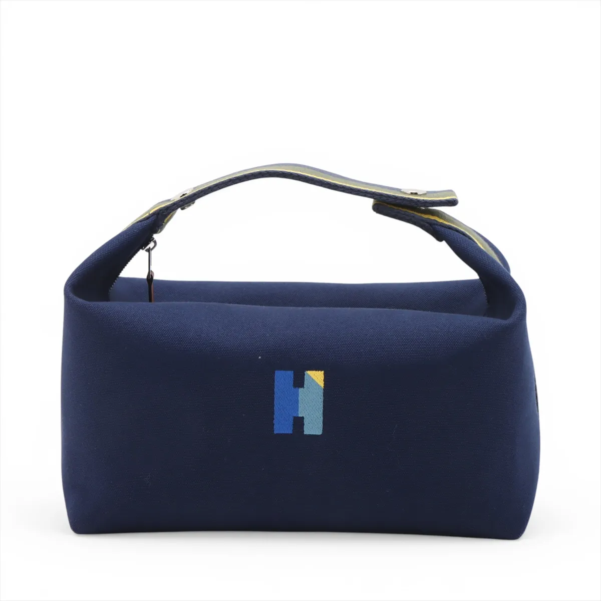 Bride à Black GM Canvas Navy Silver Hardware