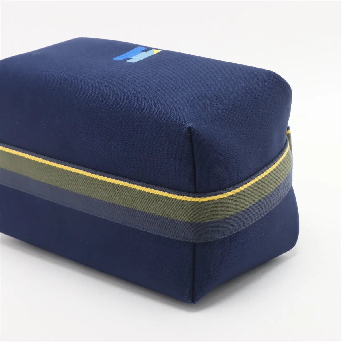 Bride à Black GM Canvas Navy Silver Hardware — view 3