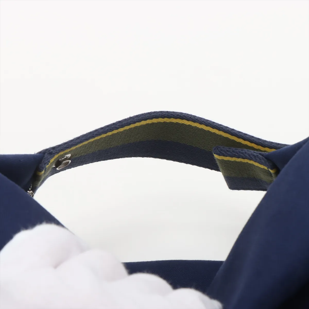 Bride à Black GM Canvas Navy Silver Hardware — view 6