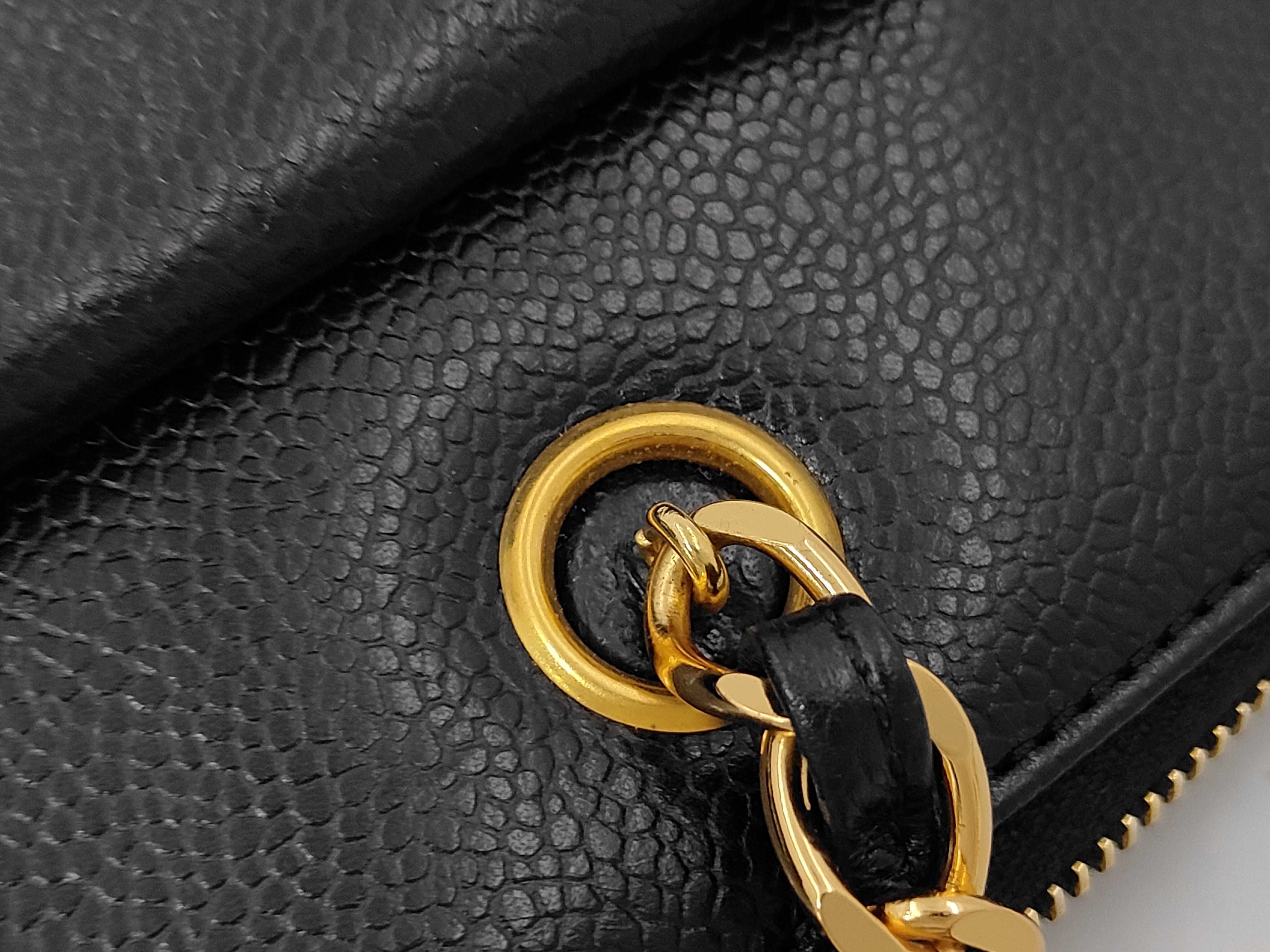 Coco Mark Chain Shoulder Caviar Skin Shoulder Bag — view 7