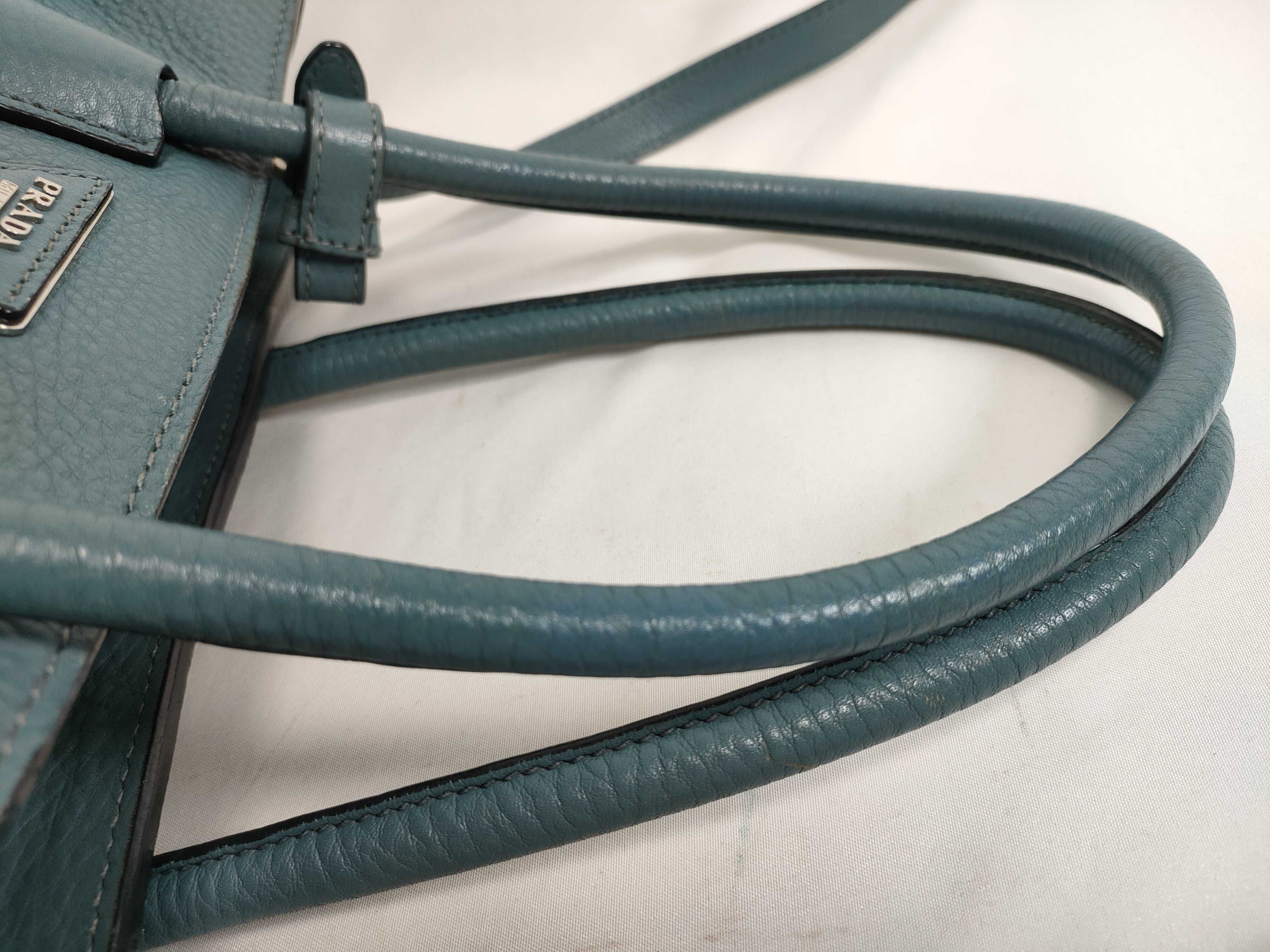 2-way tote bag, Vitello, blue tote bag — view 3