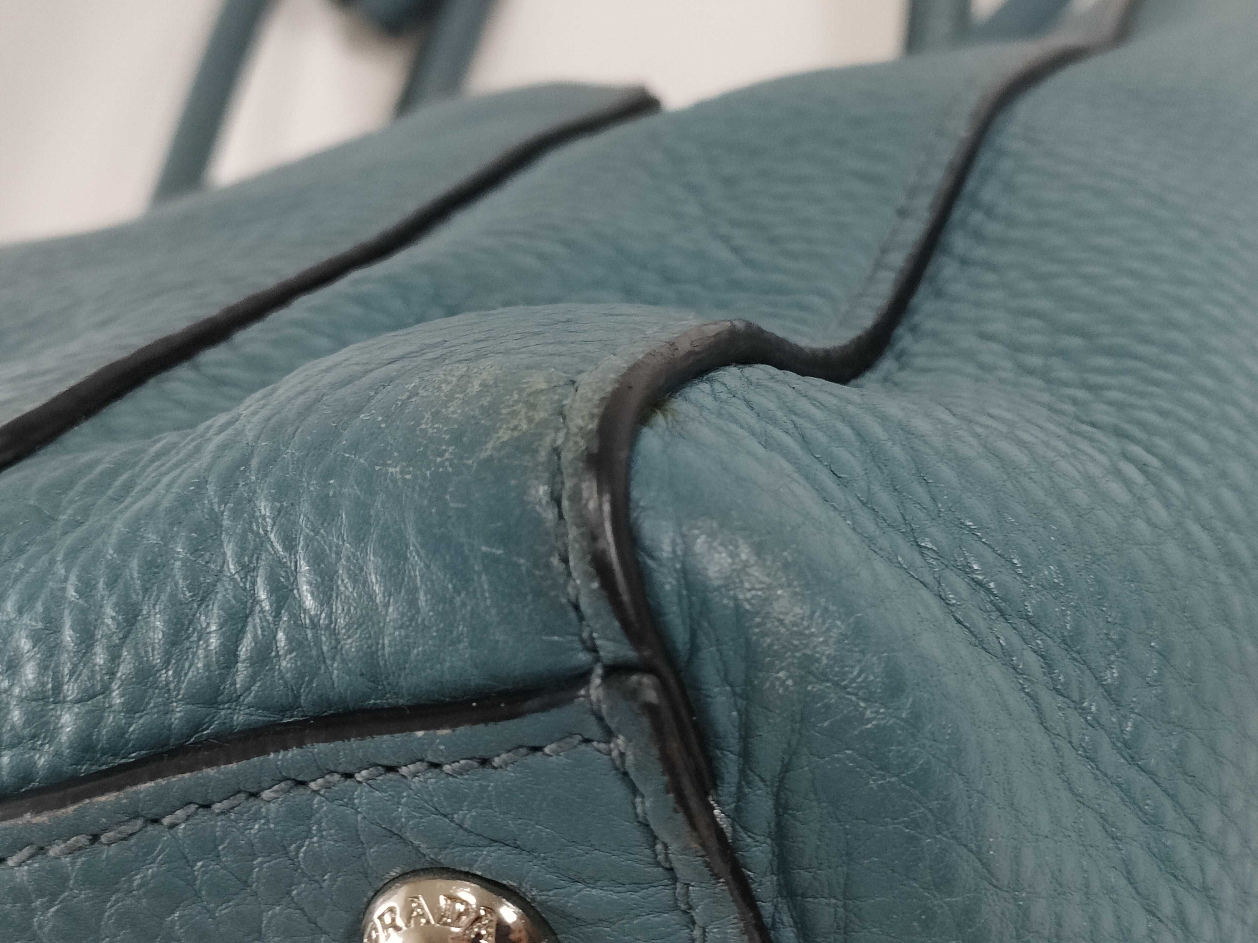 2-way tote bag, Vitello, blue tote bag — view 7