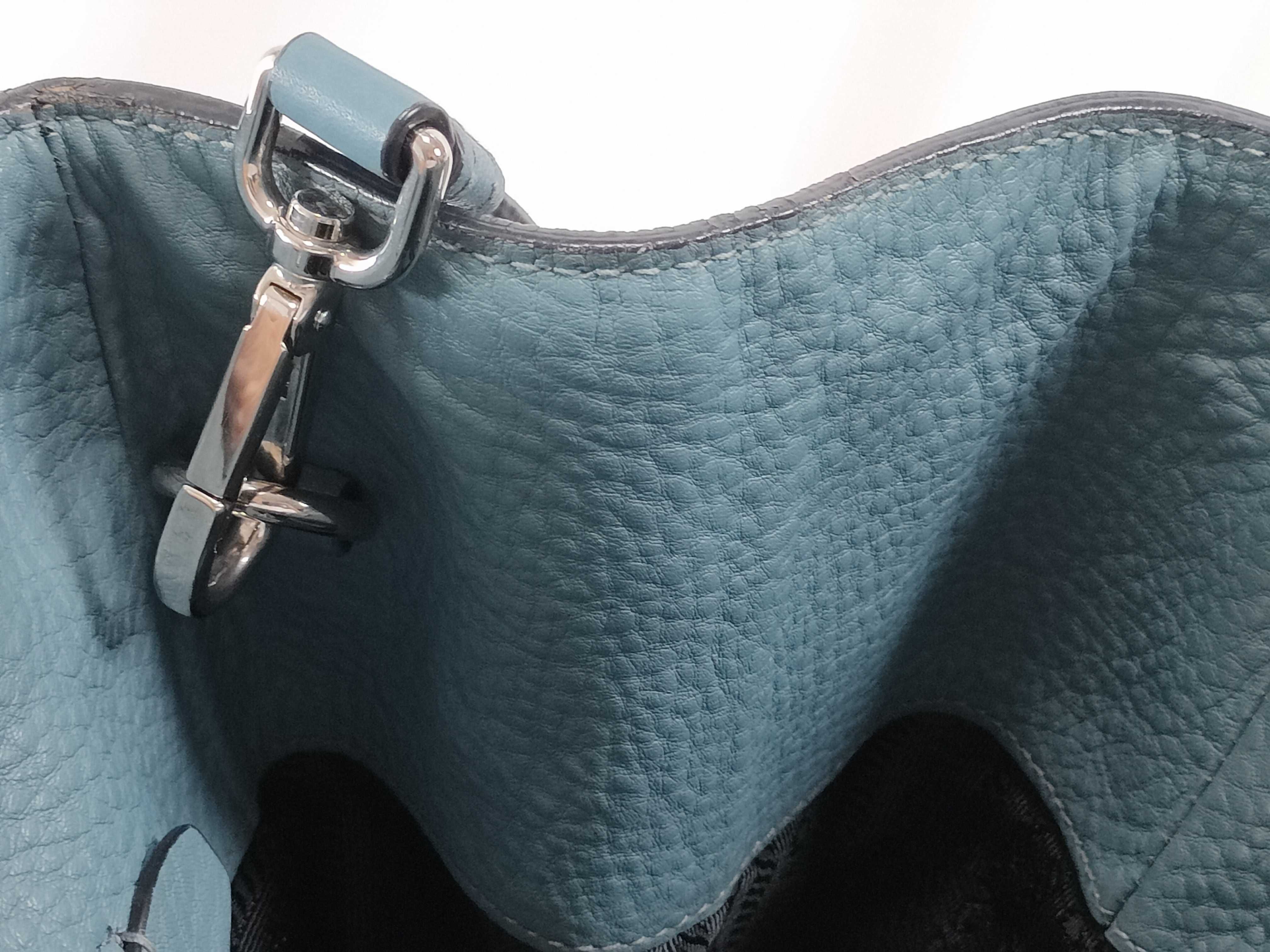 2-way tote bag, Vitello, blue tote bag — view 9