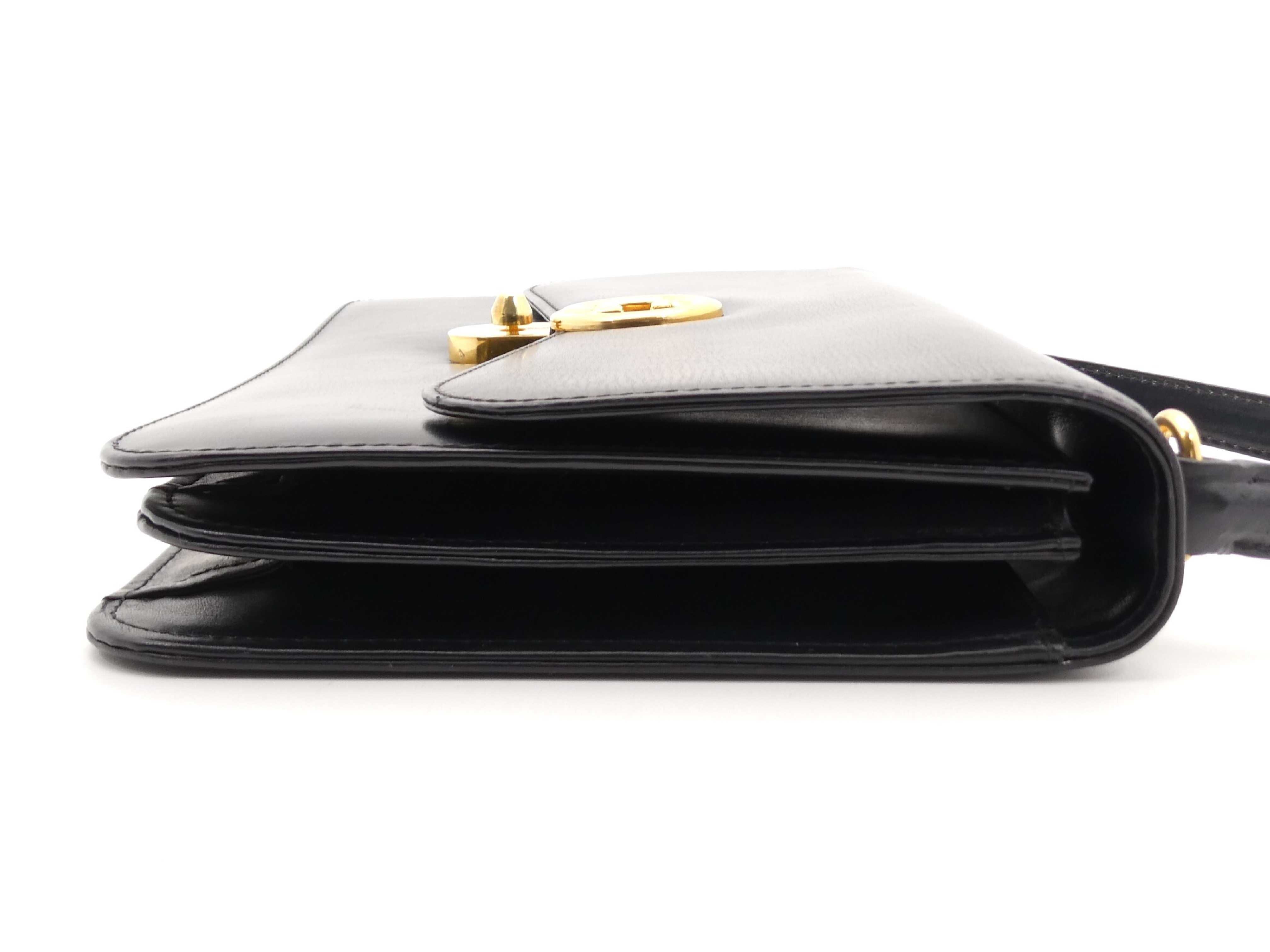 GG Dark Navy Leather Handbag — view 4
