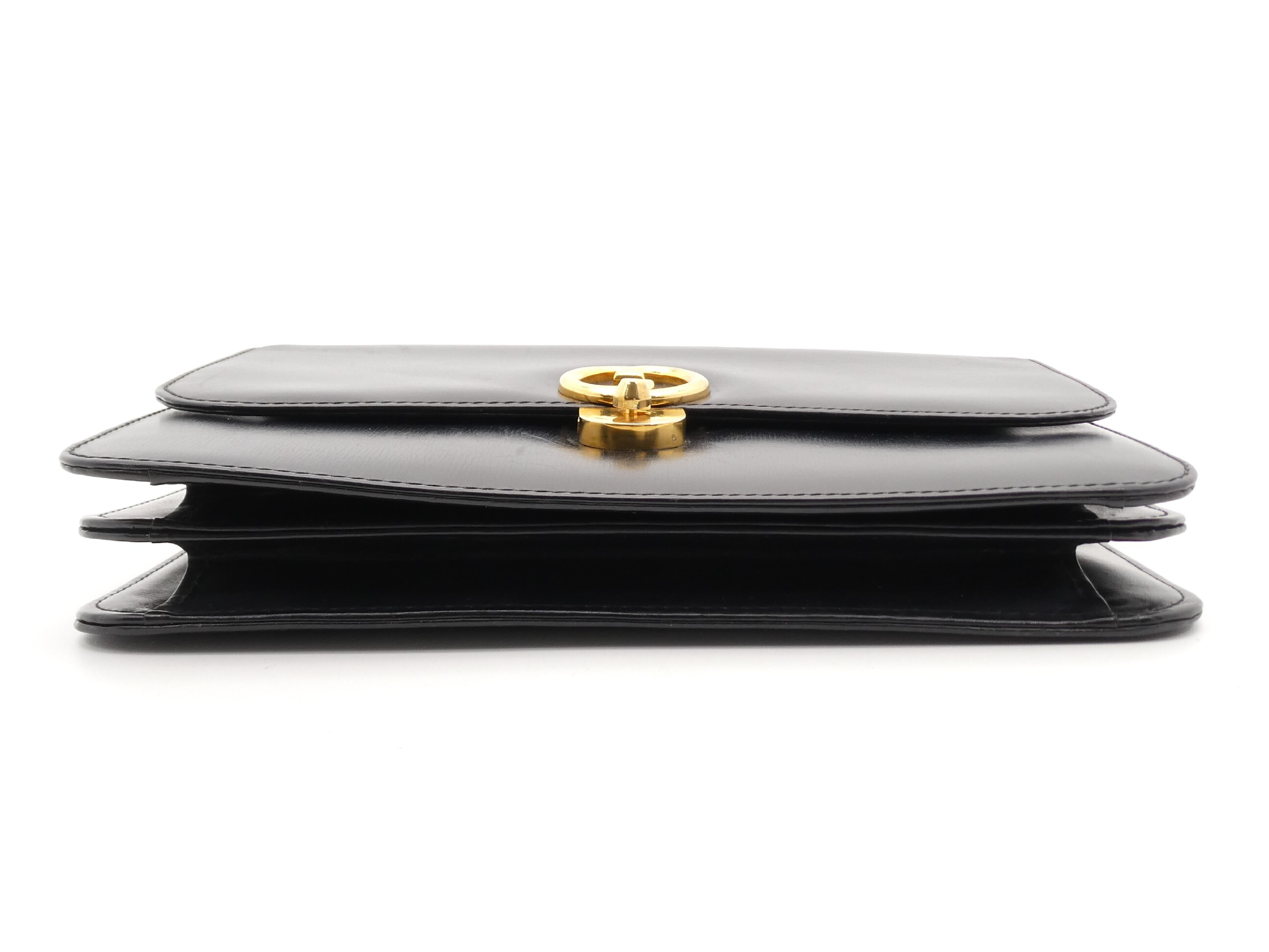 GG Dark Navy Leather Handbag — view 5