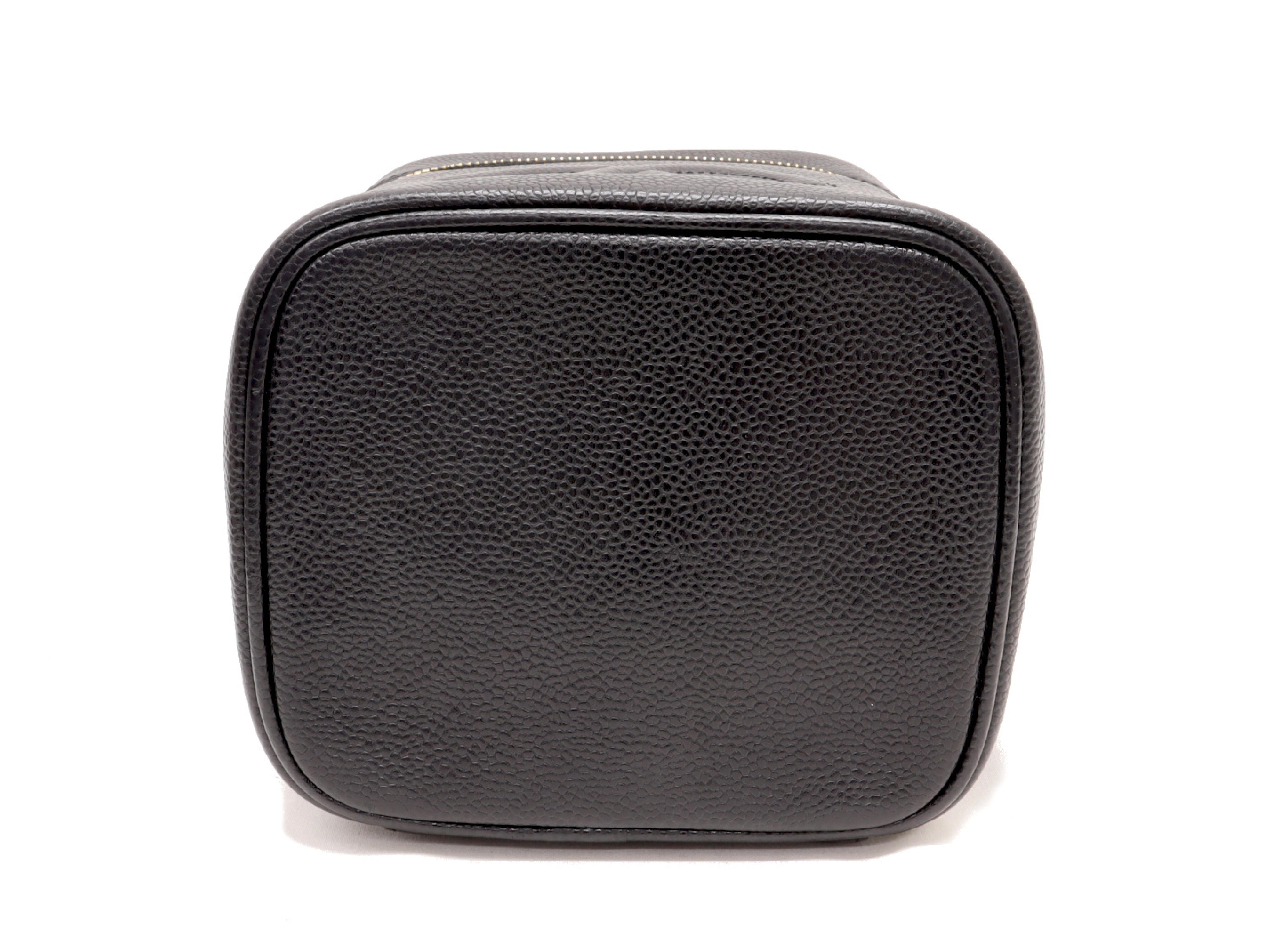 Coco Mark Caviar Skin Black Vanity Bag (Serial No. 6, No Seal) — view 4