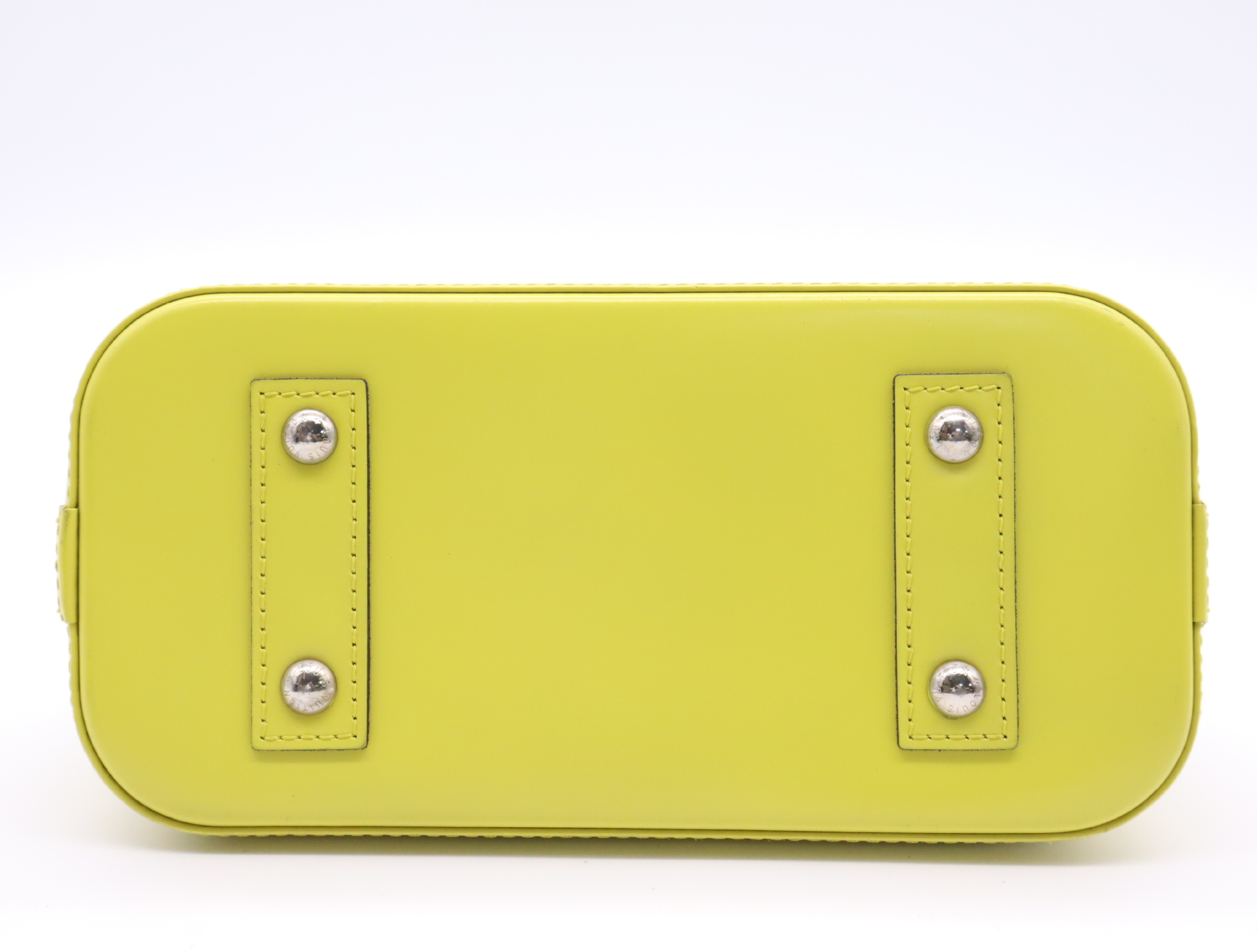 M40981 Epi Alma BB Pistache Handbag with Clochette, 2 Keys, and Shoulder Strap — view 4
