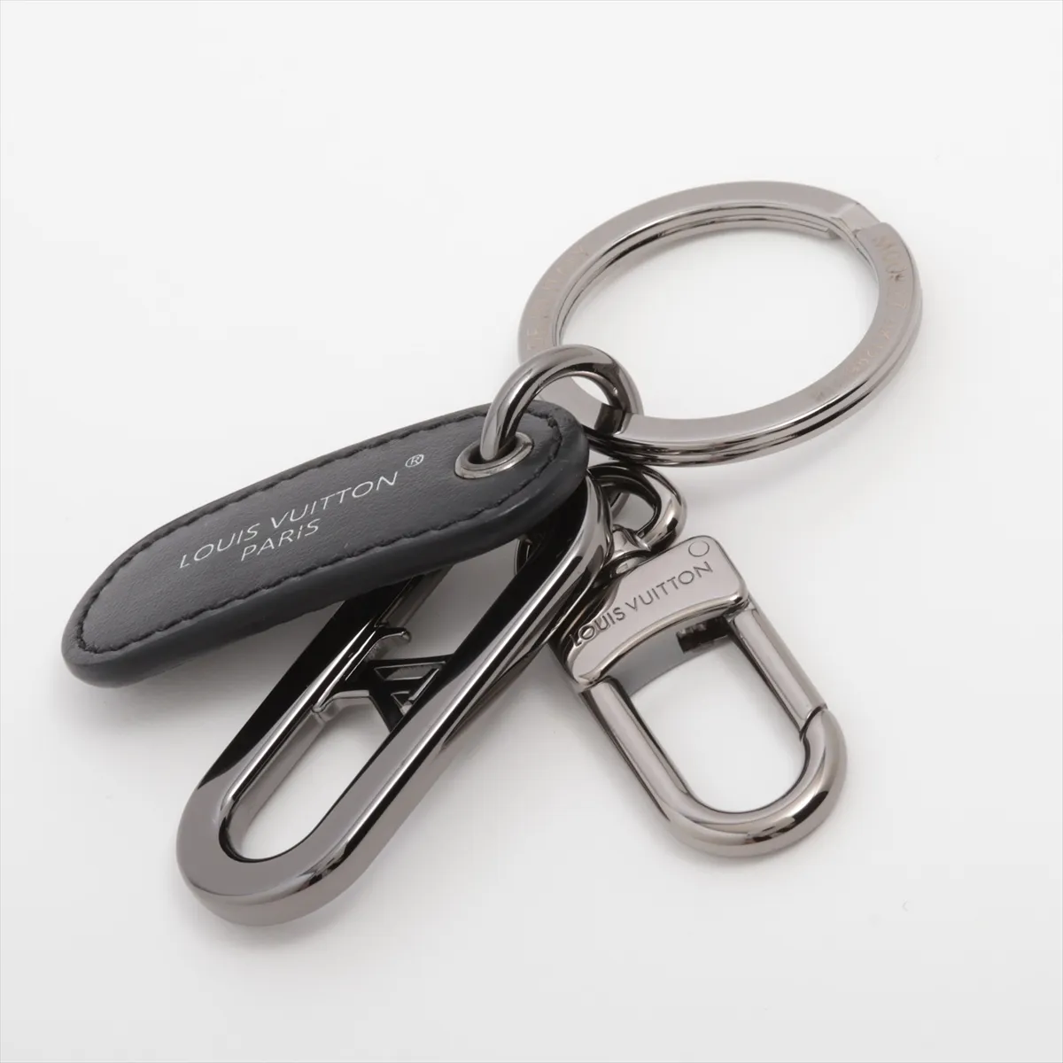 AK1295 Charm, Metal x PVC, Black x Silver. Shows signs of wear, — view 2