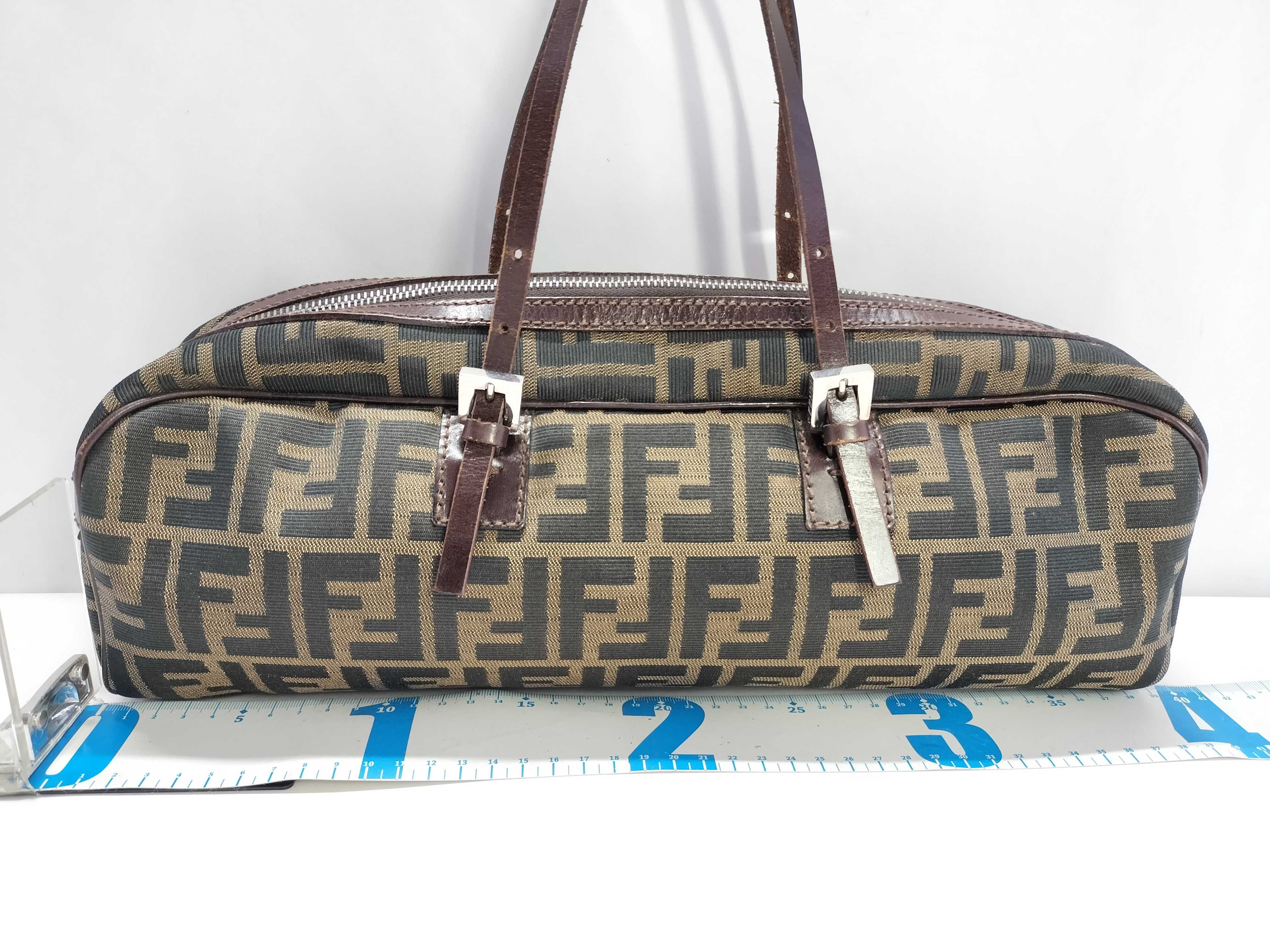 Zucca Pattern FENDI Zucca Mini Boston Bag Handbag — view 2