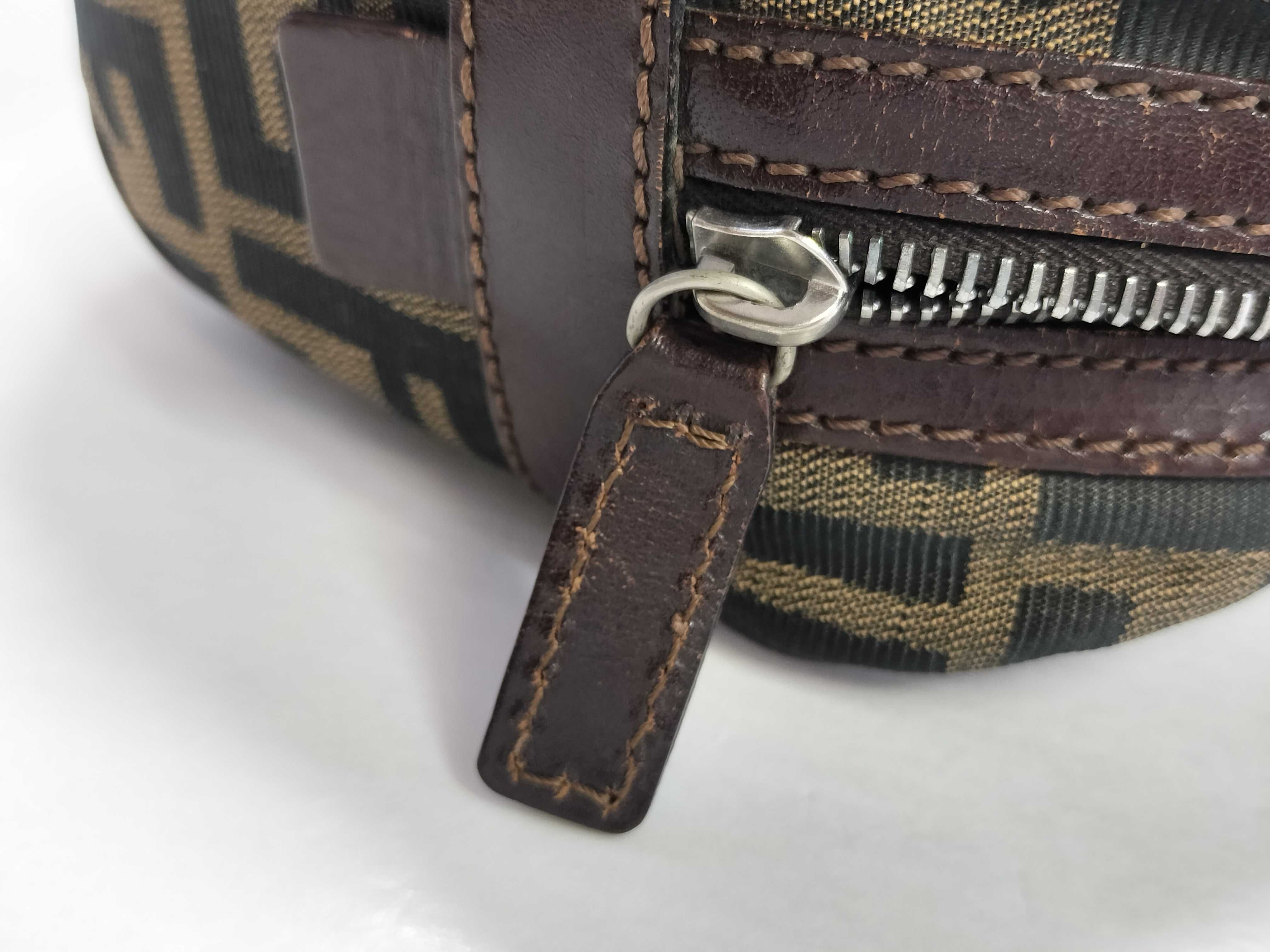 Zucca Pattern FENDI Zucca Mini Boston Bag Handbag — view 15