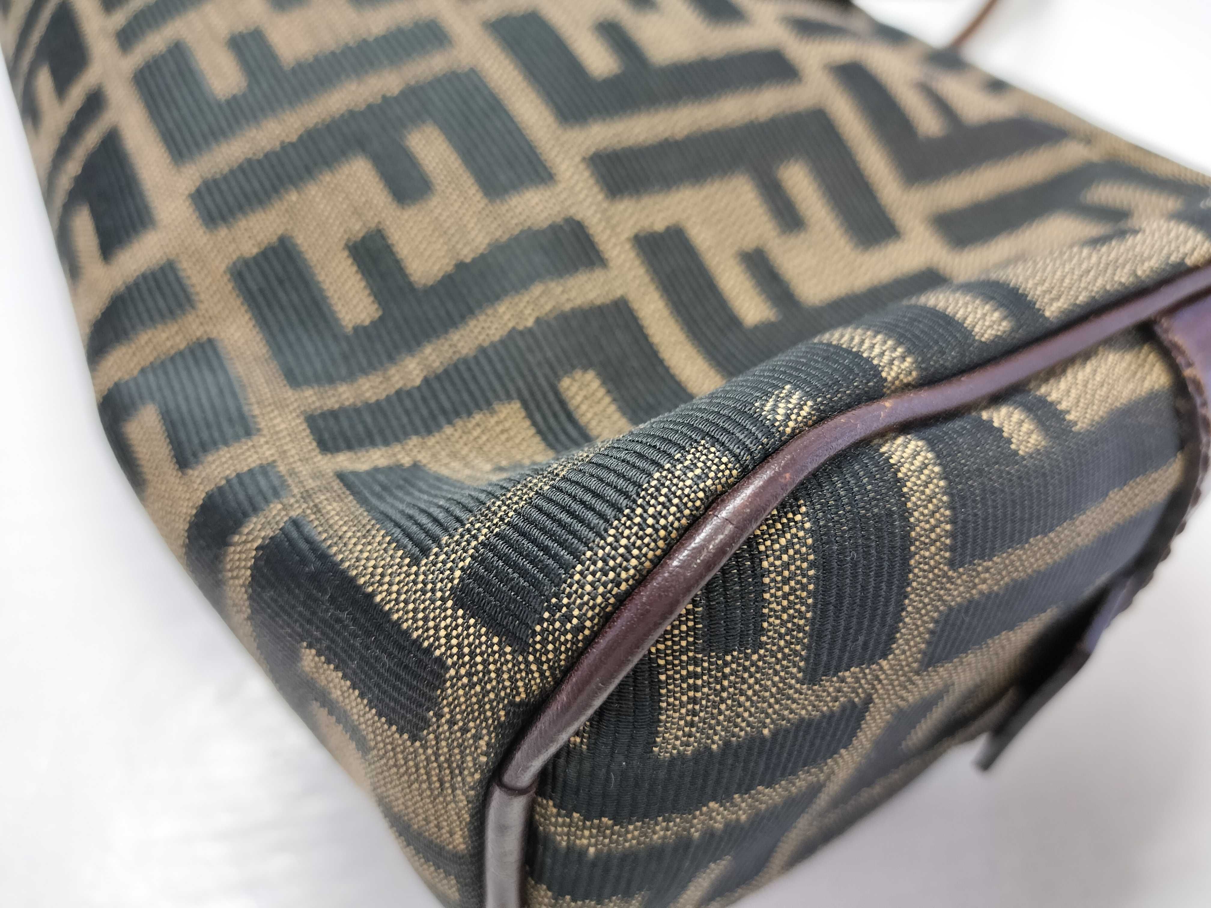 Zucca Pattern FENDI Zucca Mini Boston Bag Handbag — view 7