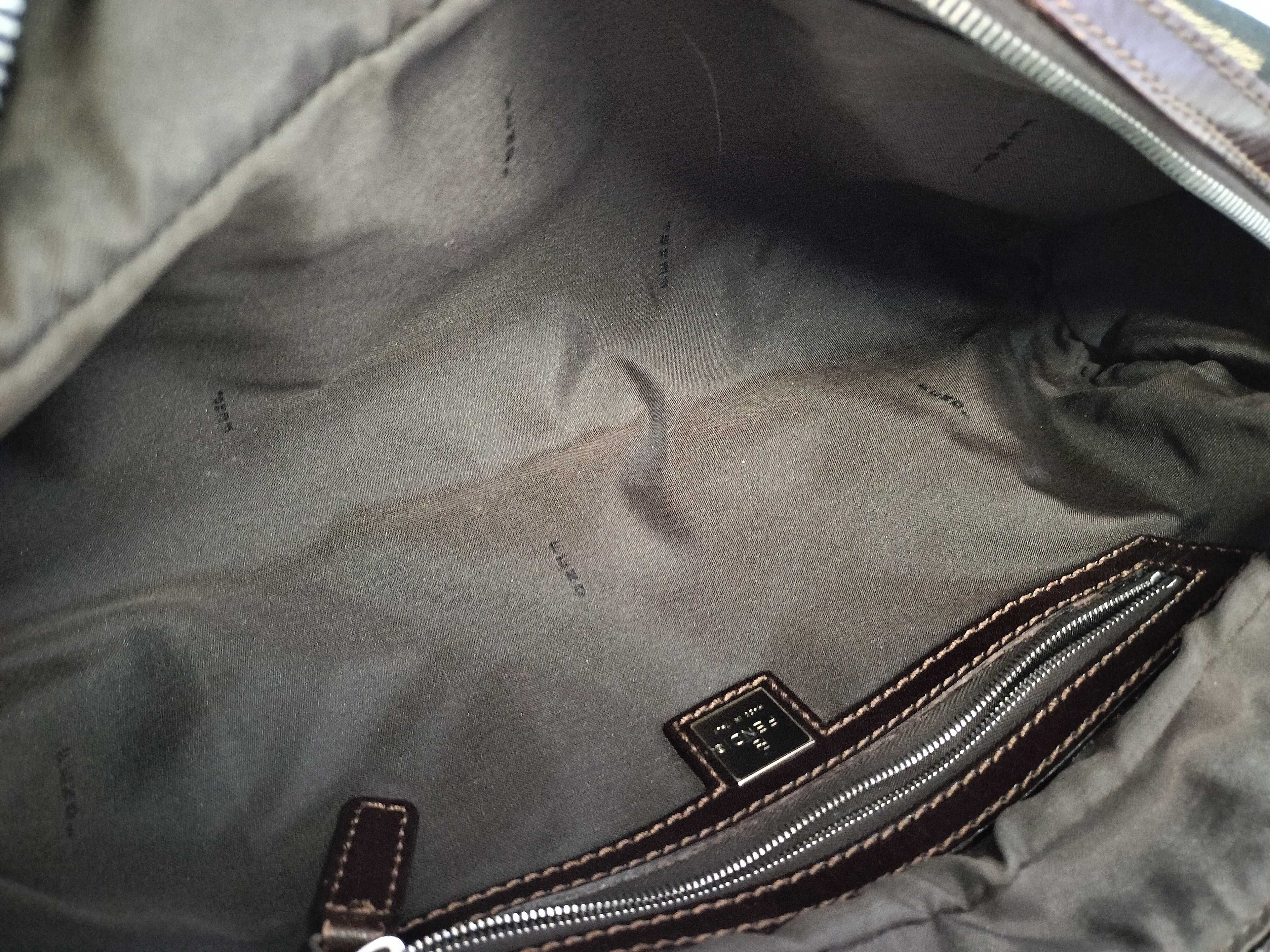 Zucca Pattern FENDI Zucca Mini Boston Bag Handbag — view 8