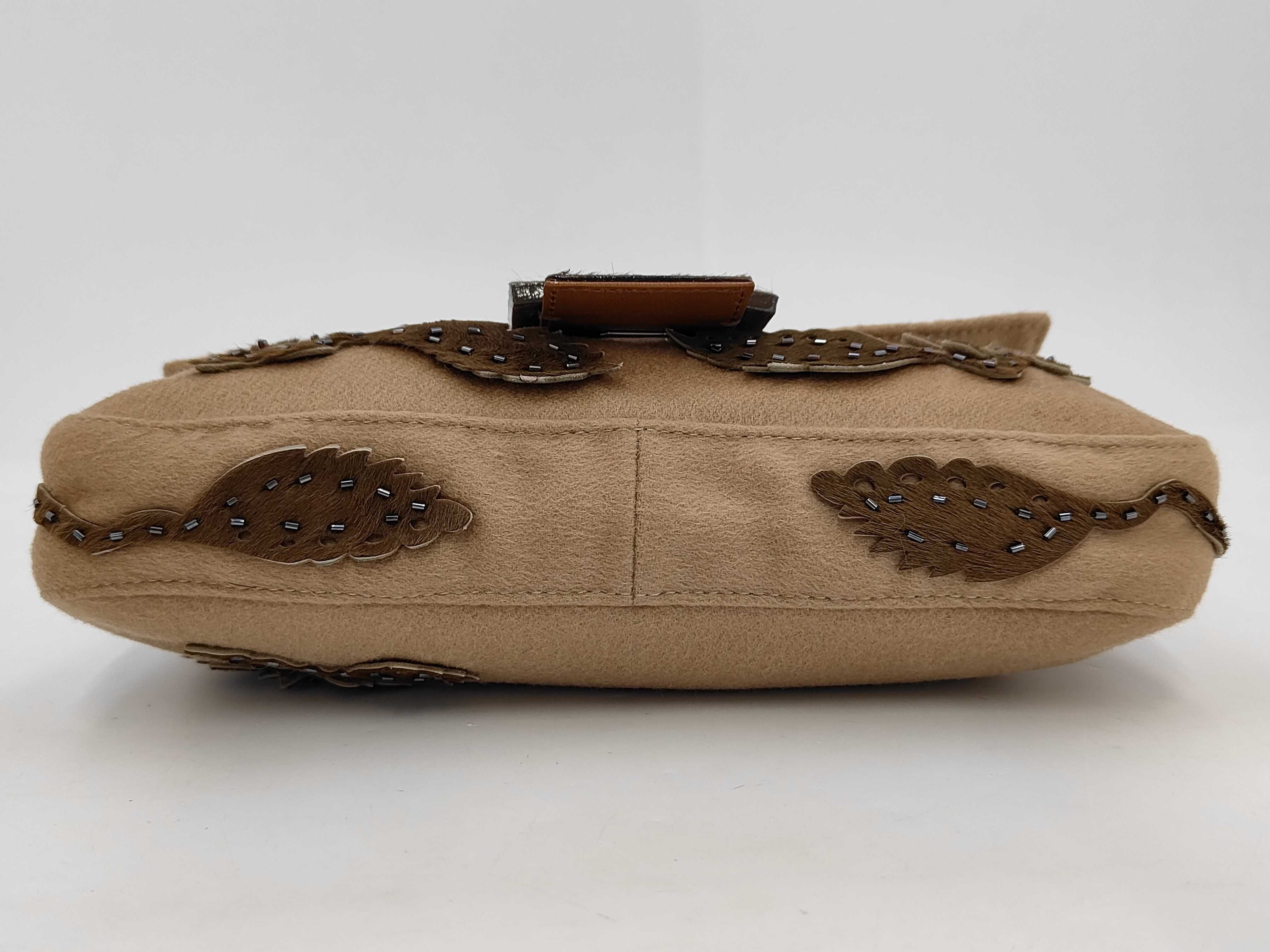 Mamma Bucket One-Shoulder Bag, Brown, Flower Motif Shoulder Bag — view 3
