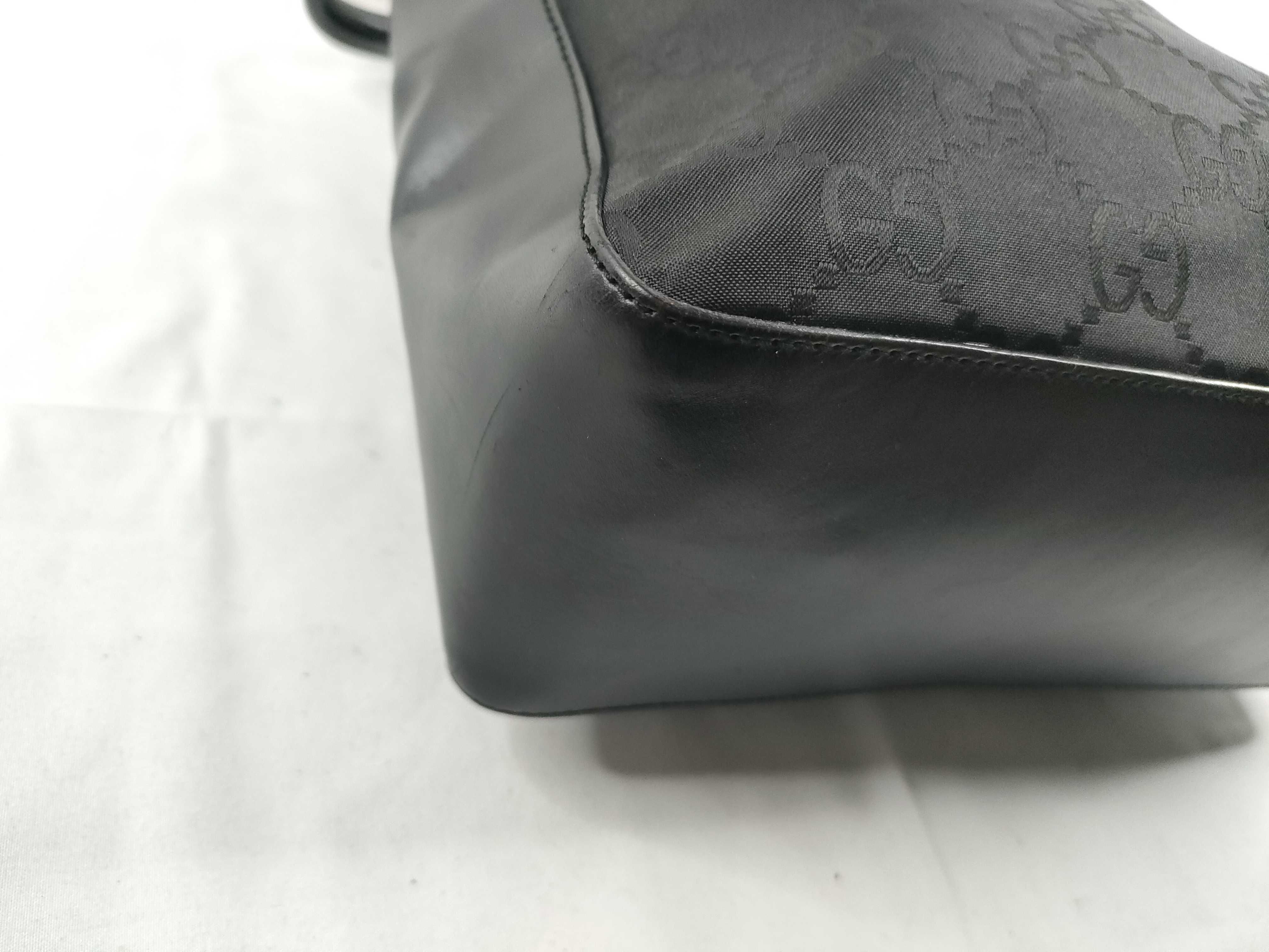 Shoulder Bag, Gucci One-Shoulder Bag, Half Moon GG Nylon, Black Shoulder Bag — view 3