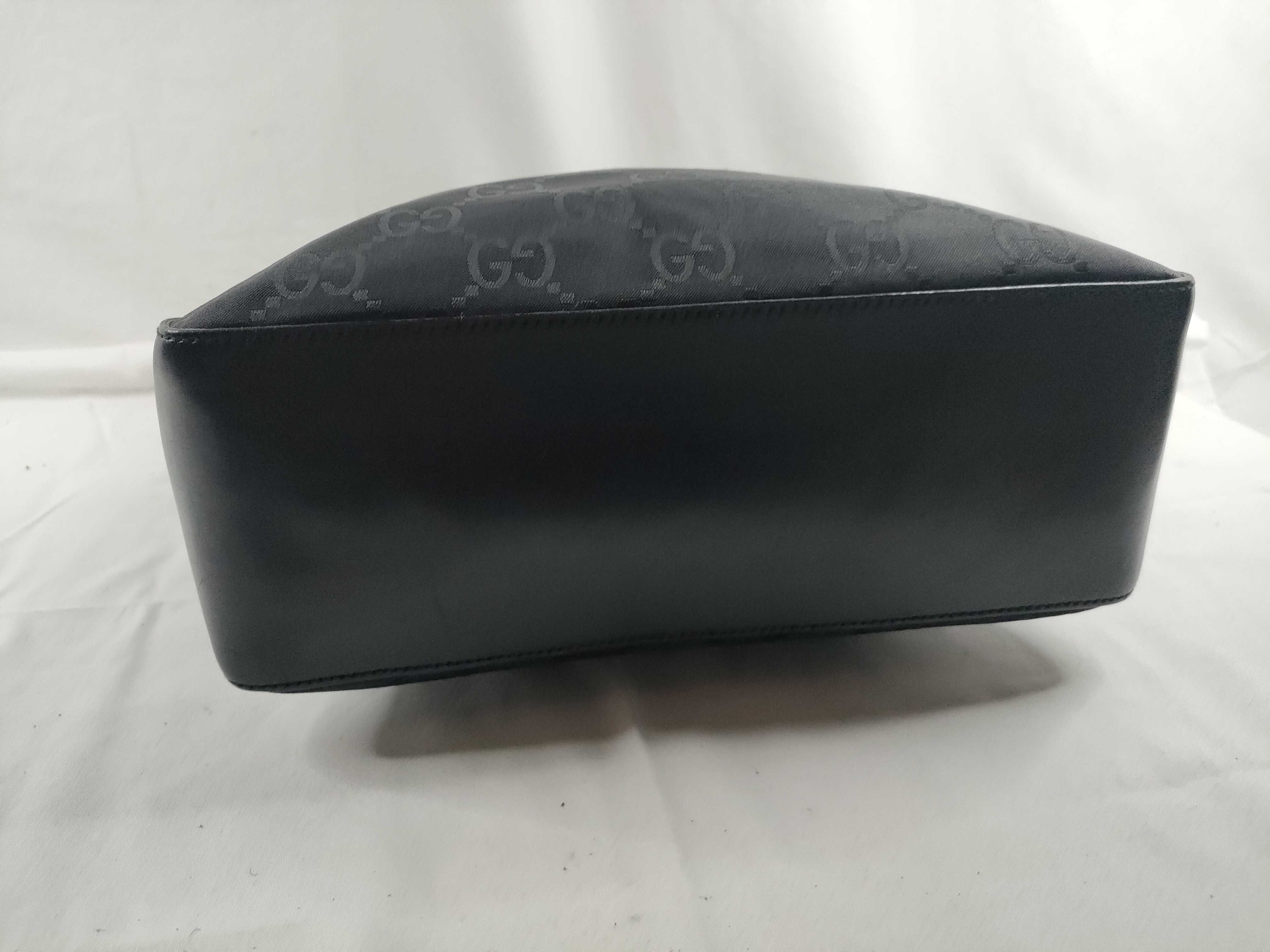 Shoulder Bag, Gucci One-Shoulder Bag, Half Moon GG Nylon, Black Shoulder Bag — view 4