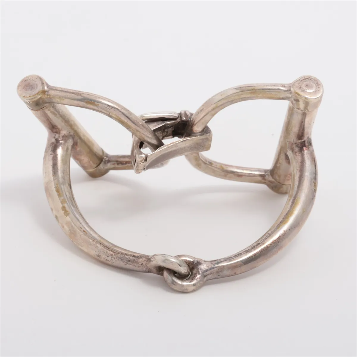 Horsebit Bracelet, 925 Sterling Silver, 77.6g, dents, — view 2