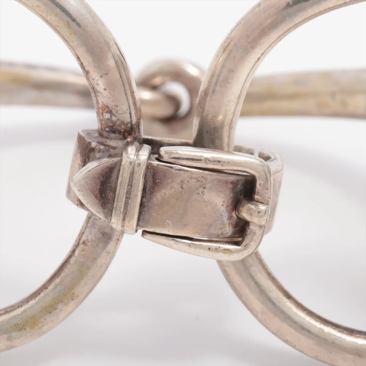 Horsebit Bracelet, 925 Sterling Silver, 77.6g, dents, — view 3