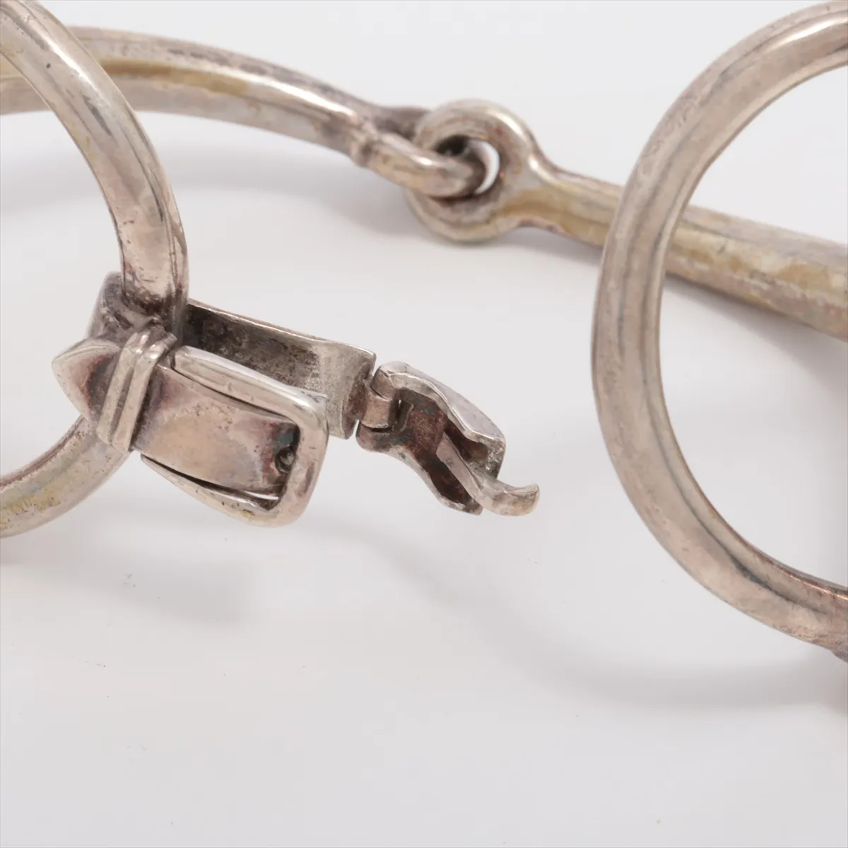 Horsebit Bracelet, 925 Sterling Silver, 77.6g, dents, — view 5