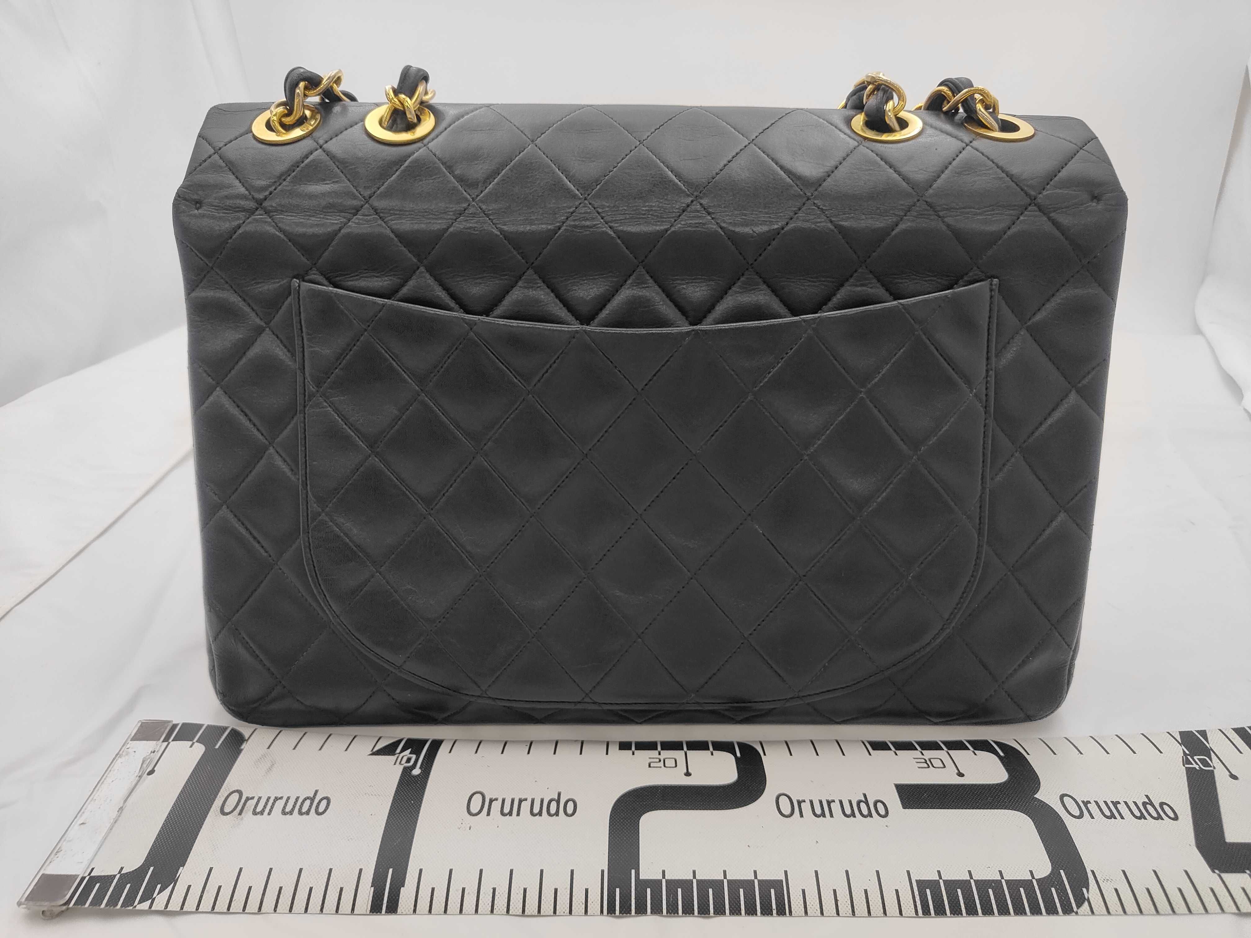 Large Matelassé 34 Large Coco Lambskin Gold Hardware Chain Shoulder Bag Black Series 2 A01094 Black Bag — view 2