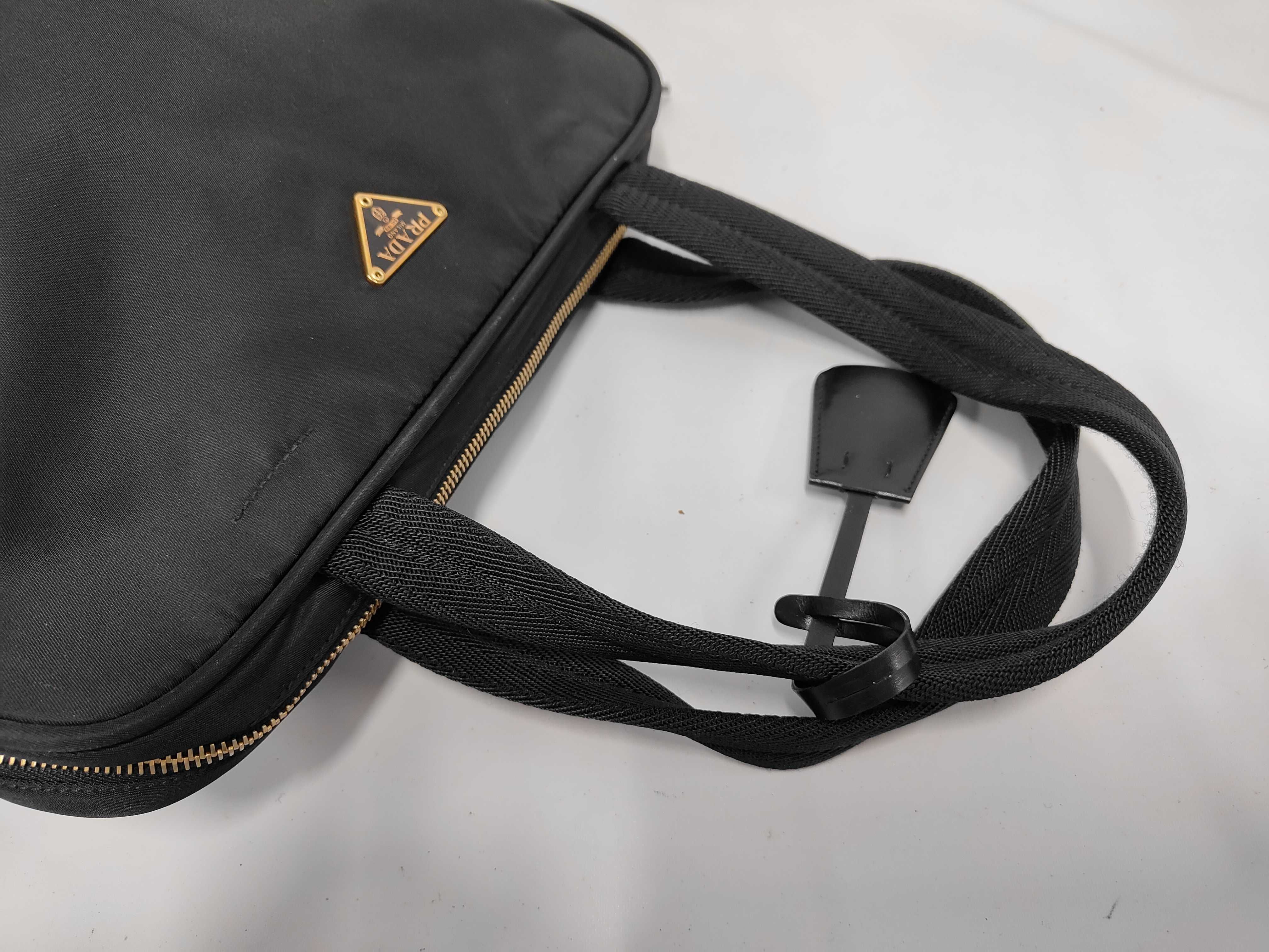 Nylon Triangle Logo Handbag — view 5