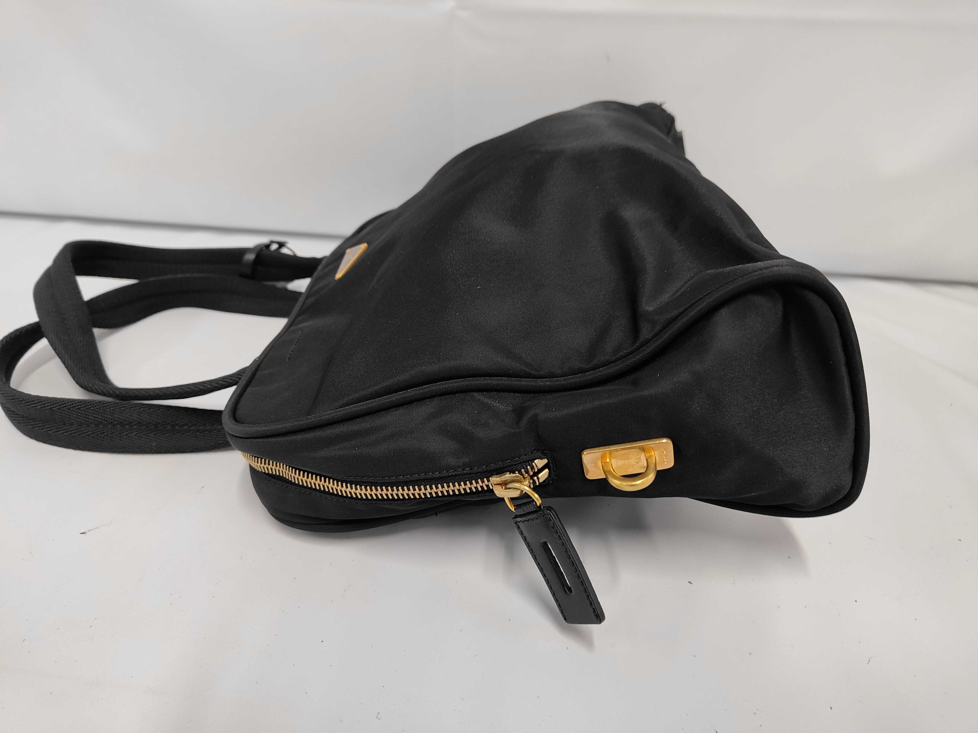 Nylon Triangle Logo Handbag — view 9
