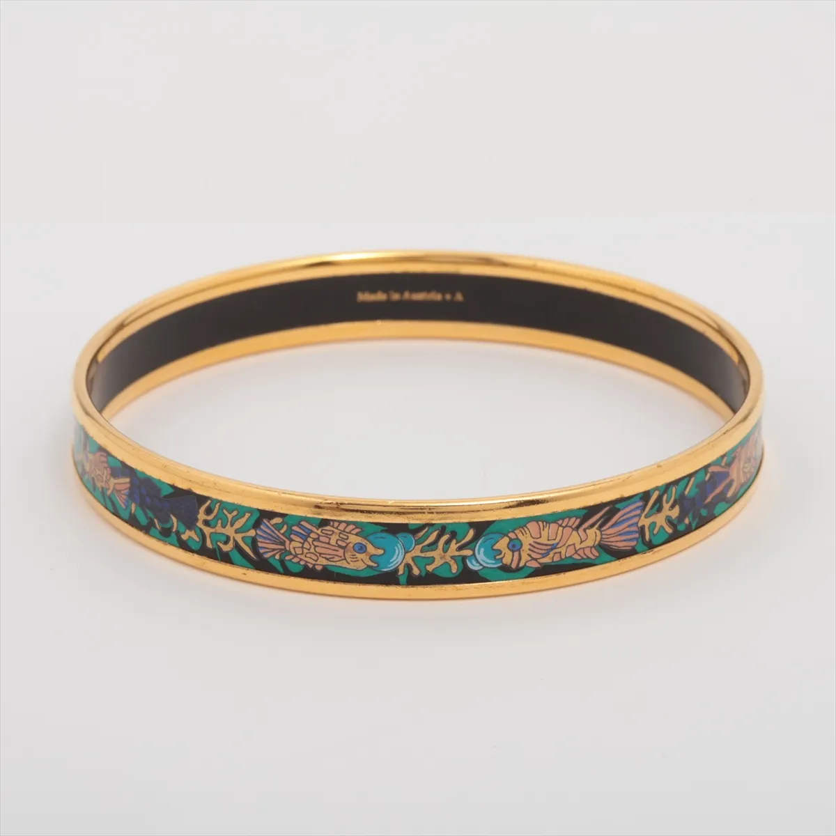 Email Bangle PM GP x Enamel Green - Dents, — view 2