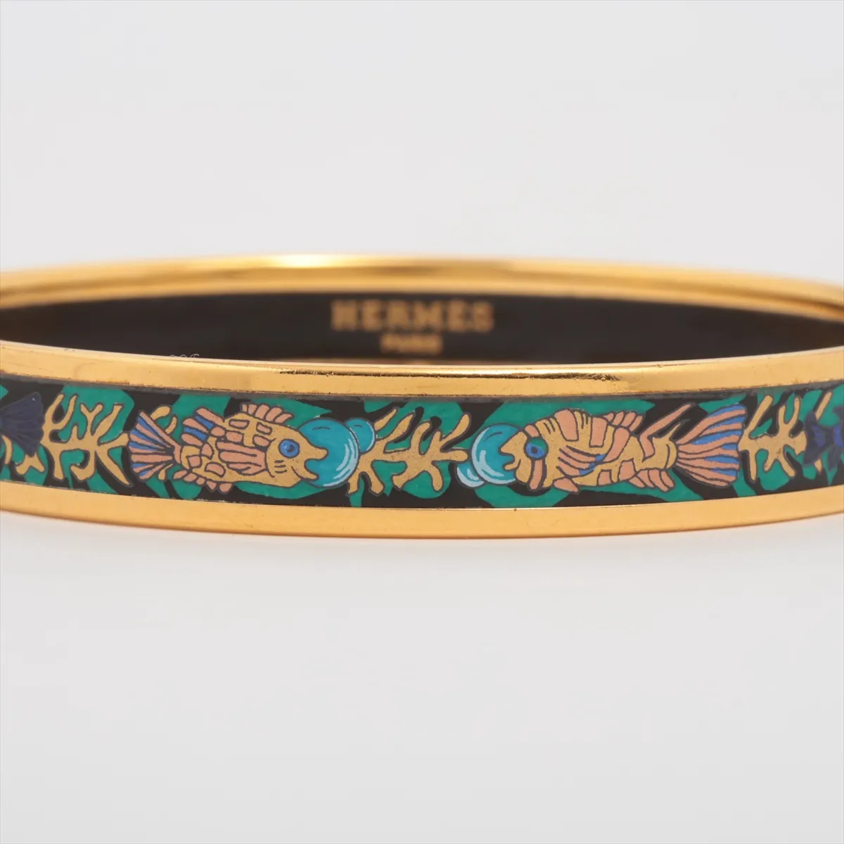 Email Bangle PM GP x Enamel Green - Dents, — view 3