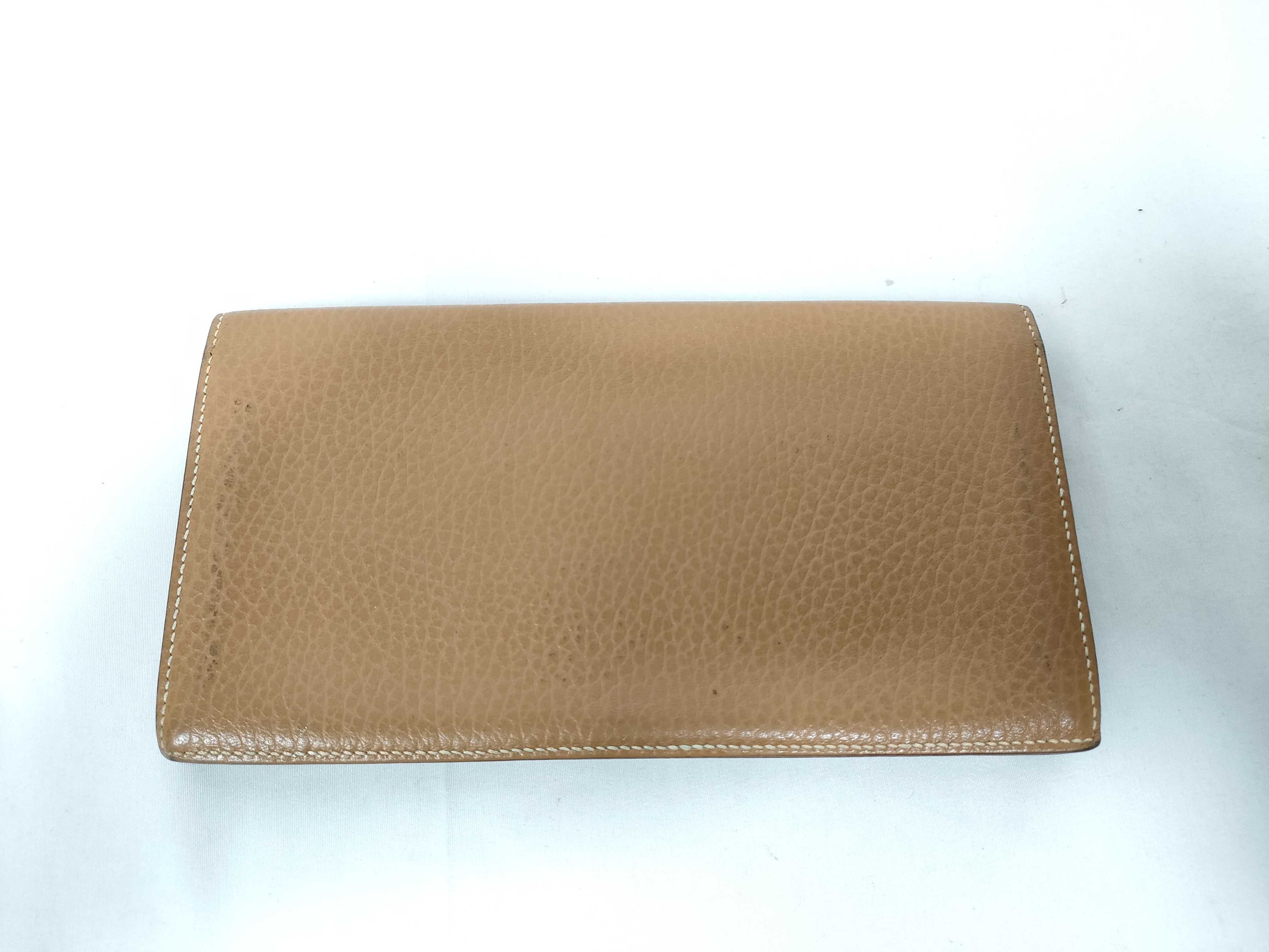 MC2 Fleming Brown Taurillon Clemence Bi-fold Wallet Long Wallet Billfold