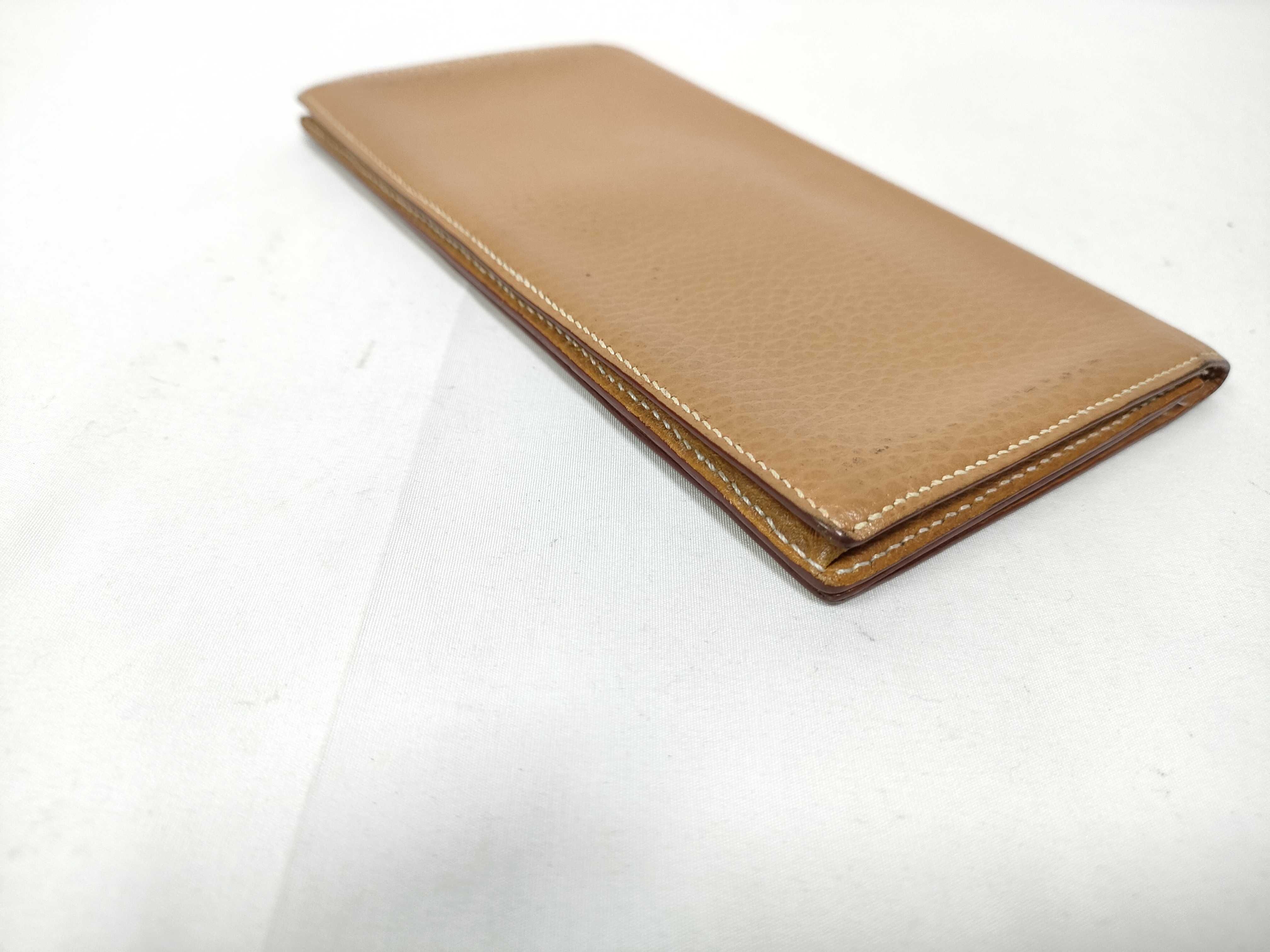 MC2 Fleming Brown Taurillon Clemence Bi-fold Wallet Long Wallet Billfold — view 3
