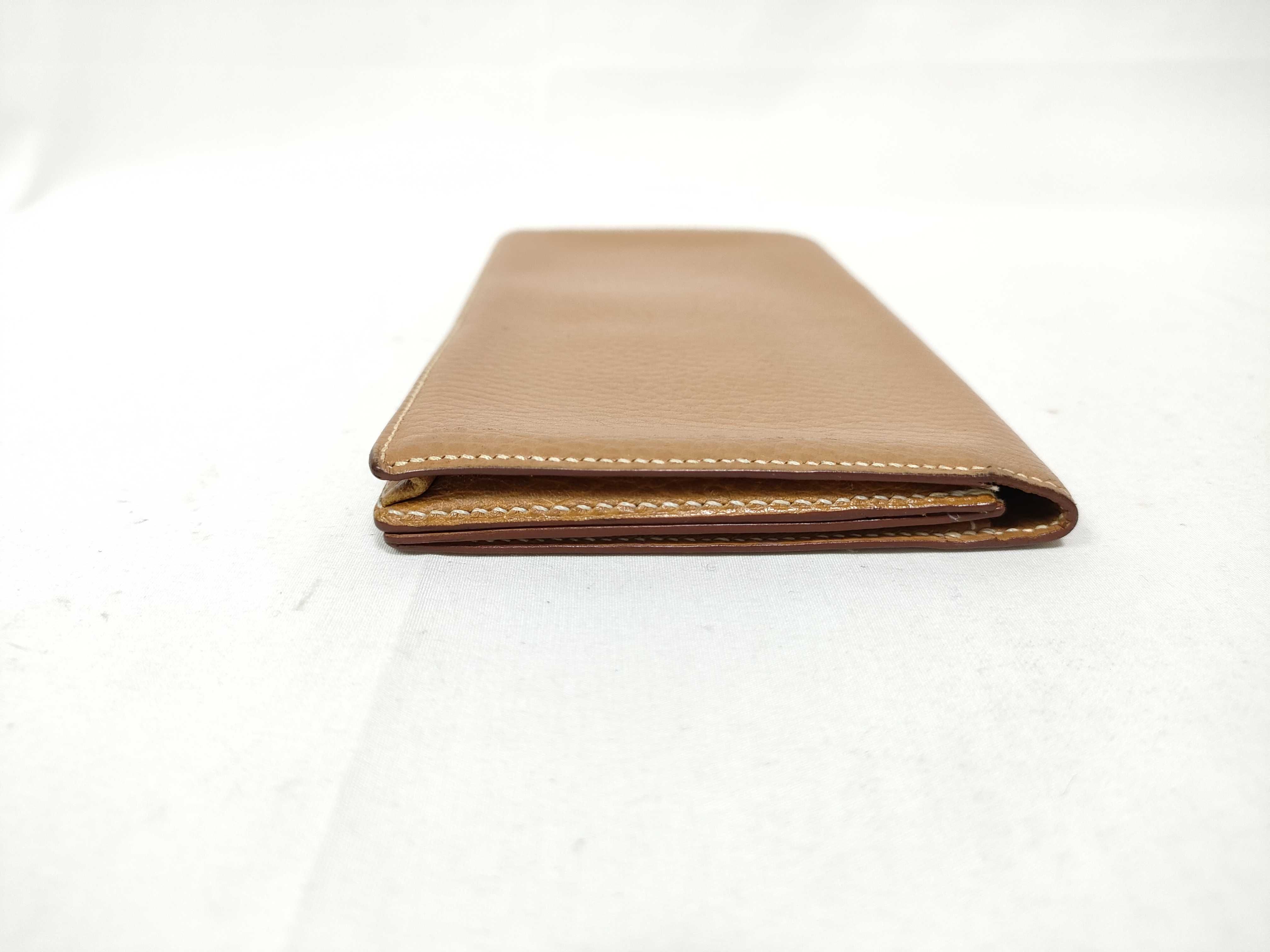 MC2 Fleming Brown Taurillon Clemence Bi-fold Wallet Long Wallet Billfold — view 5