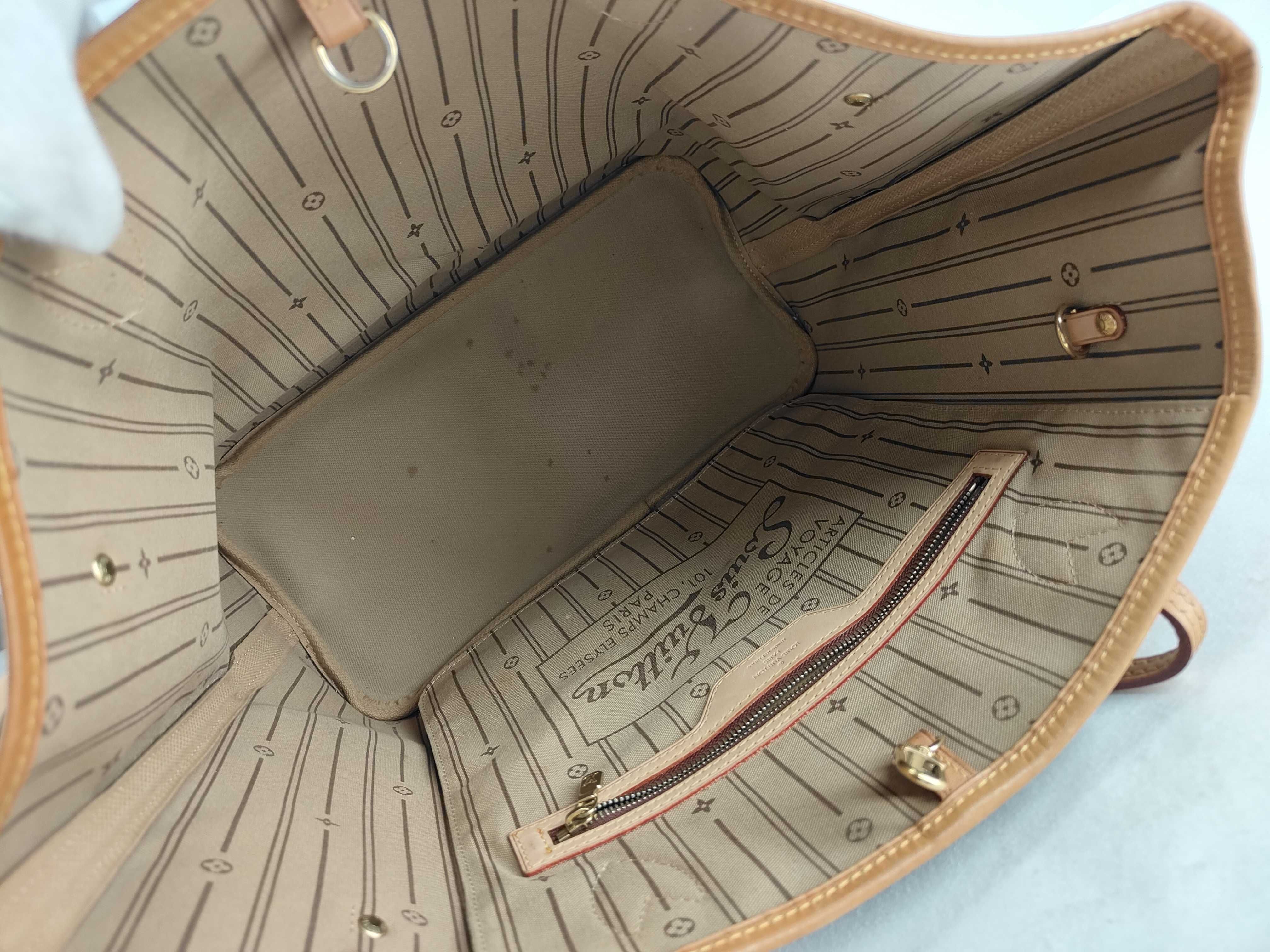 Monogram ID- Neverfull 32 Canvas Brown Totebag GHW SA3100 — view 11