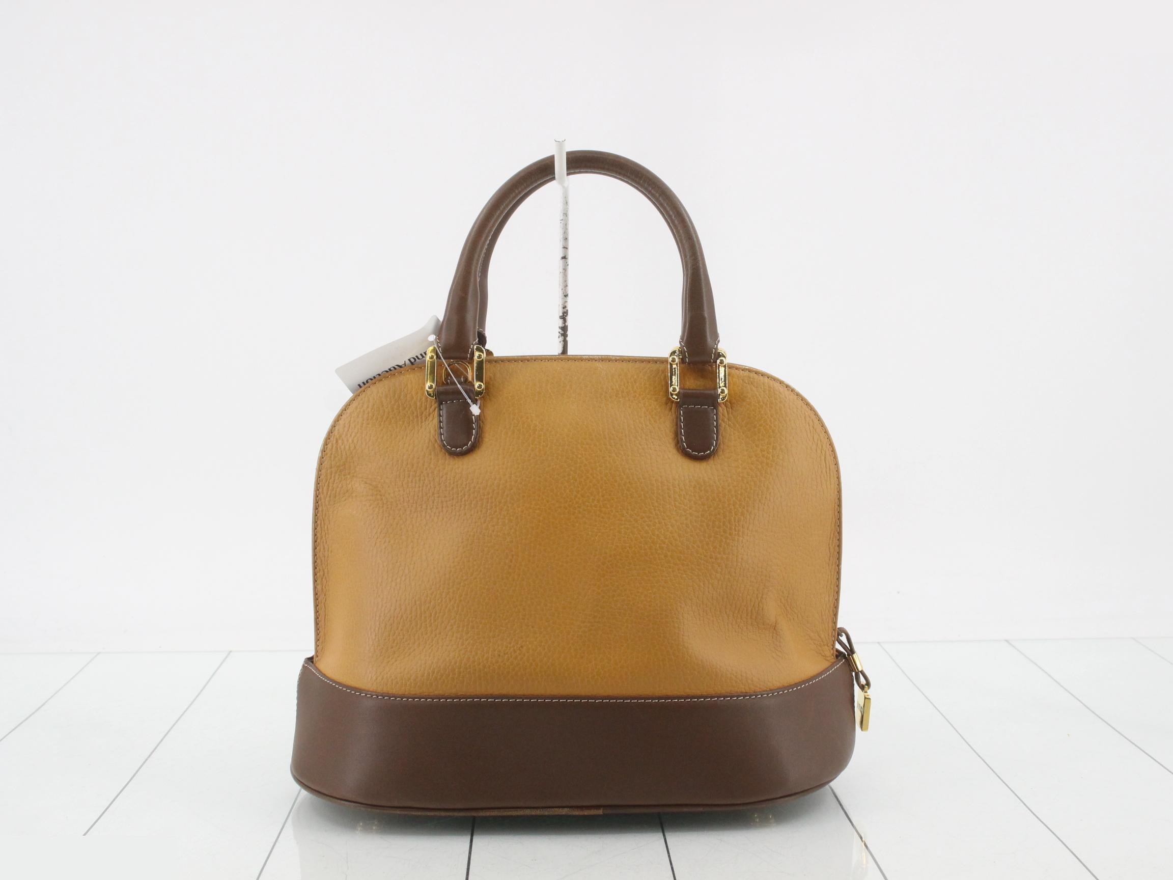 Anagram handbag, leather, brown — view 2