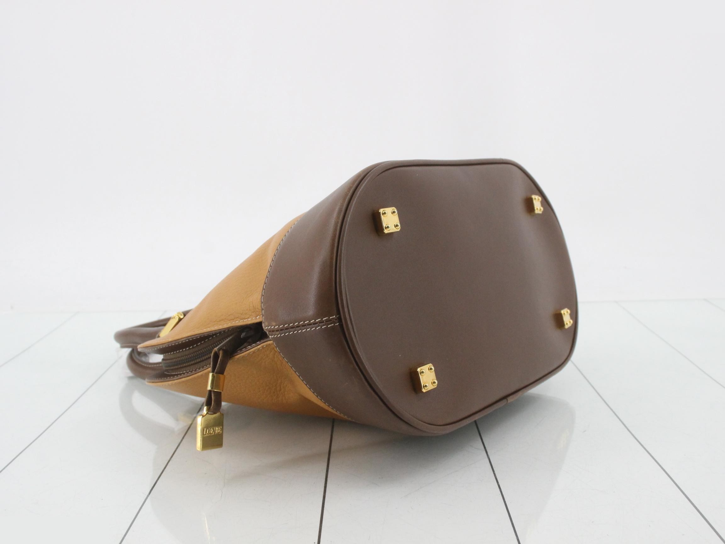 Anagram handbag, leather, brown — view 5